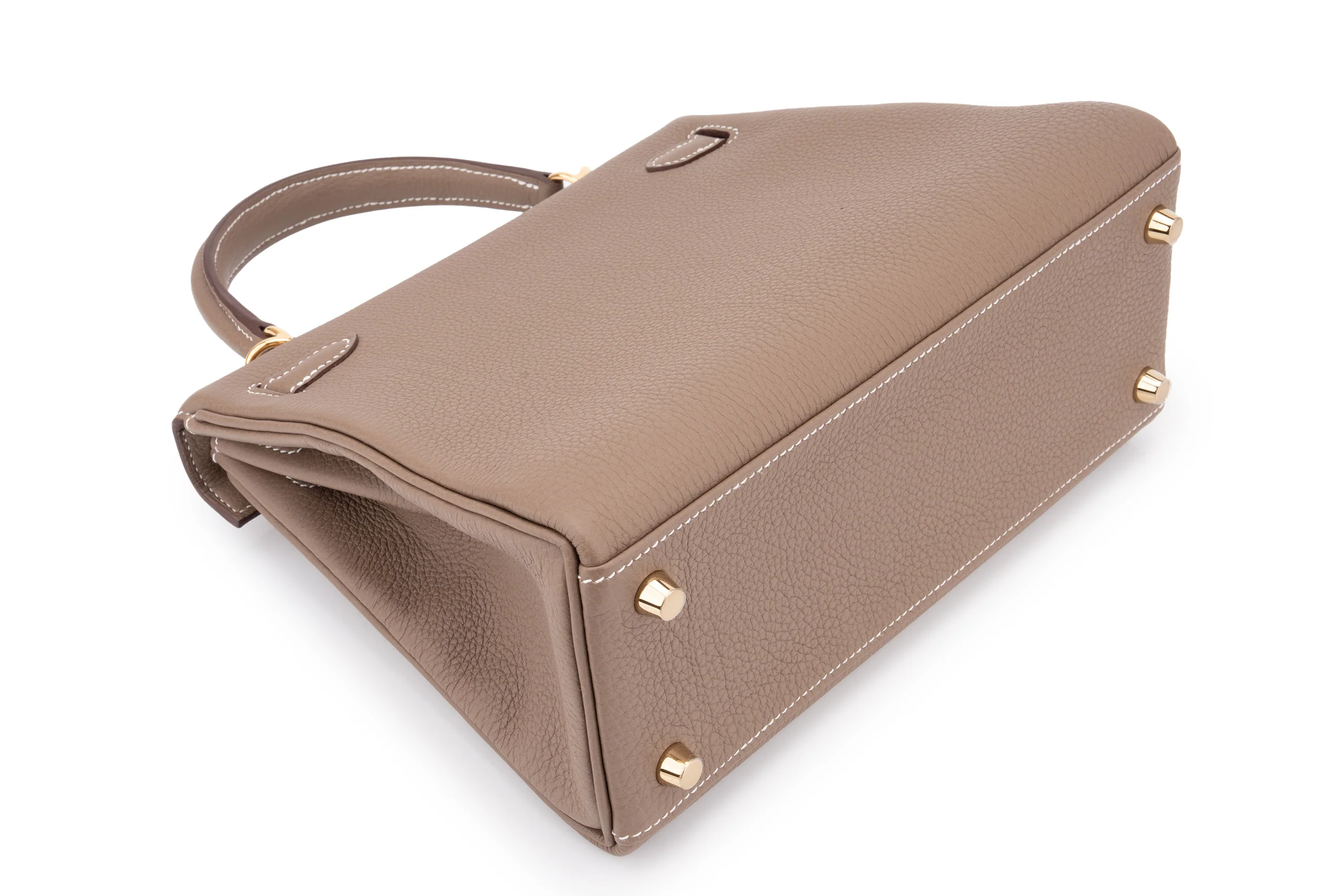 Hermès Kelly 25	Retourne	Togo	Etoupe	GHW - Image 11