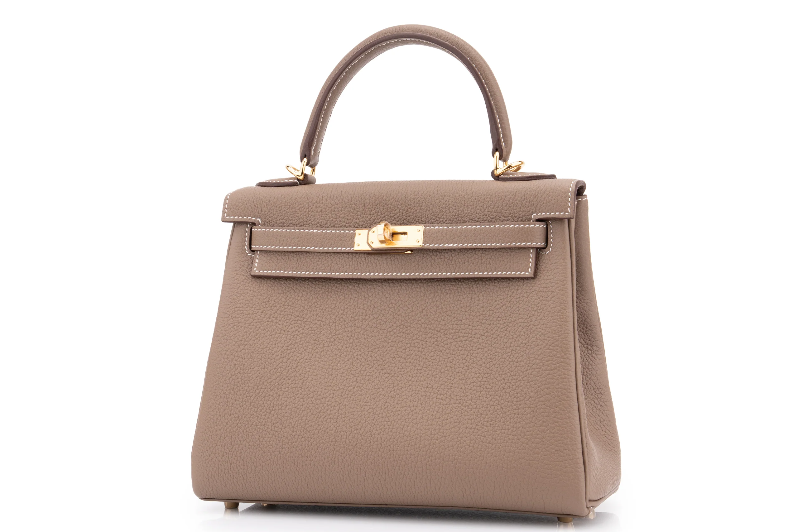 Hermès Kelly 25	Retourne	Togo	Etoupe	GHW - Image 2