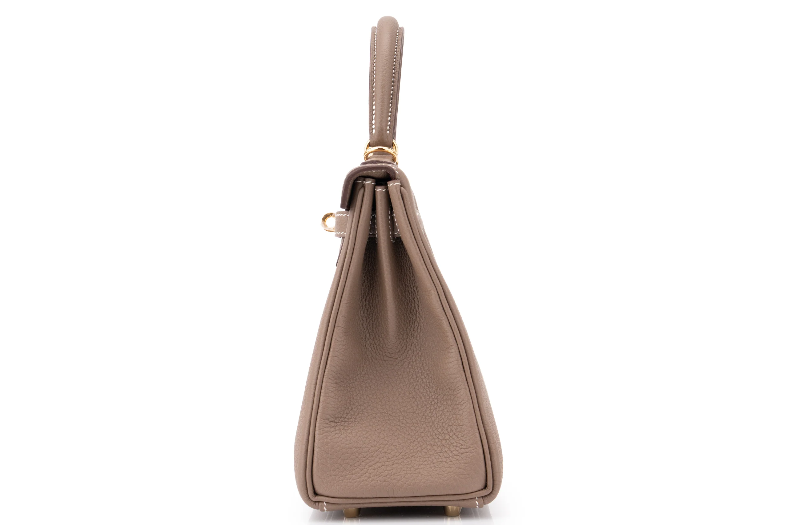 Hermès Kelly 25	Retourne	Togo	Etoupe	GHW - Image 3