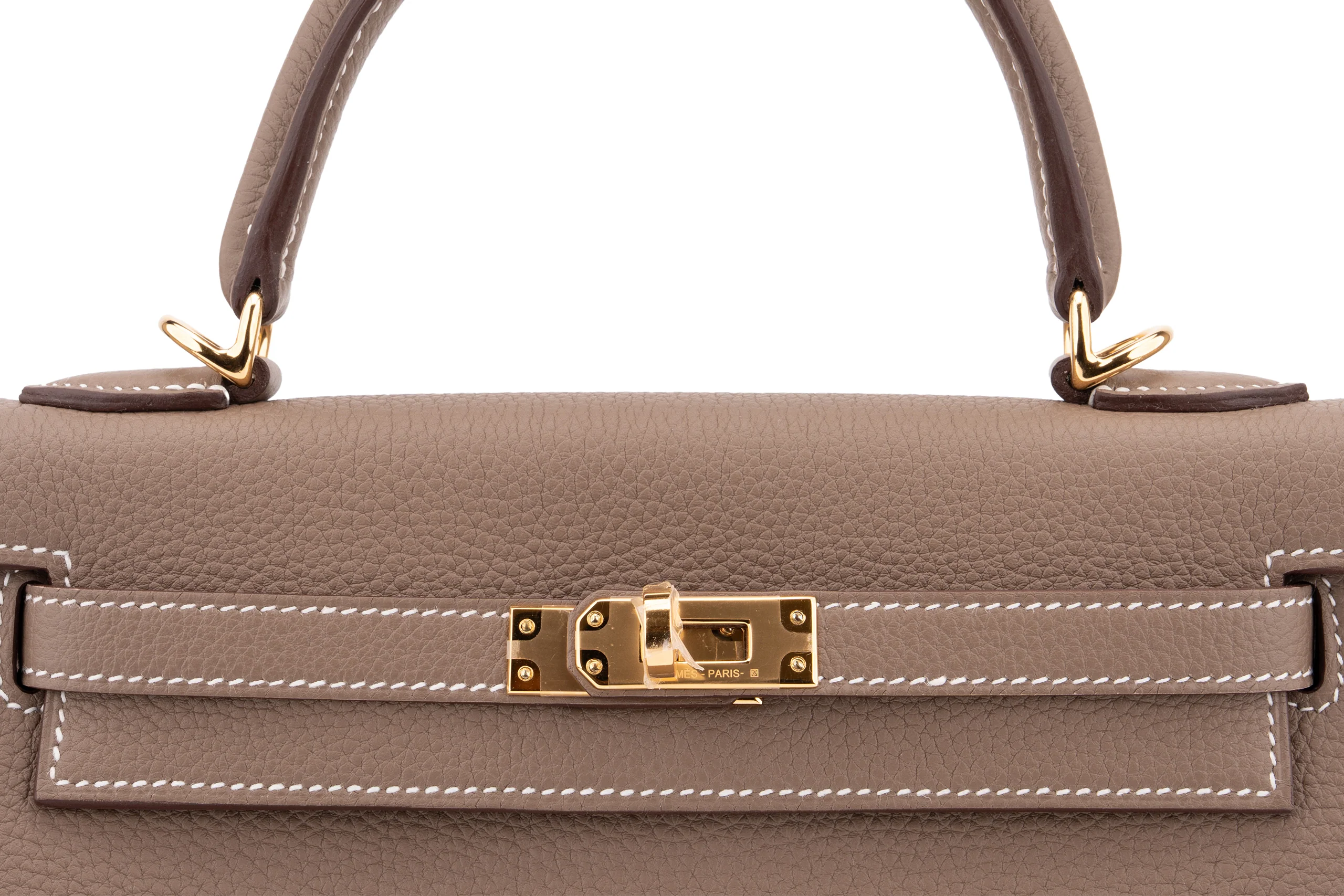 Hermès Kelly 25	Retourne	Togo	Etoupe	GHW - Image 7