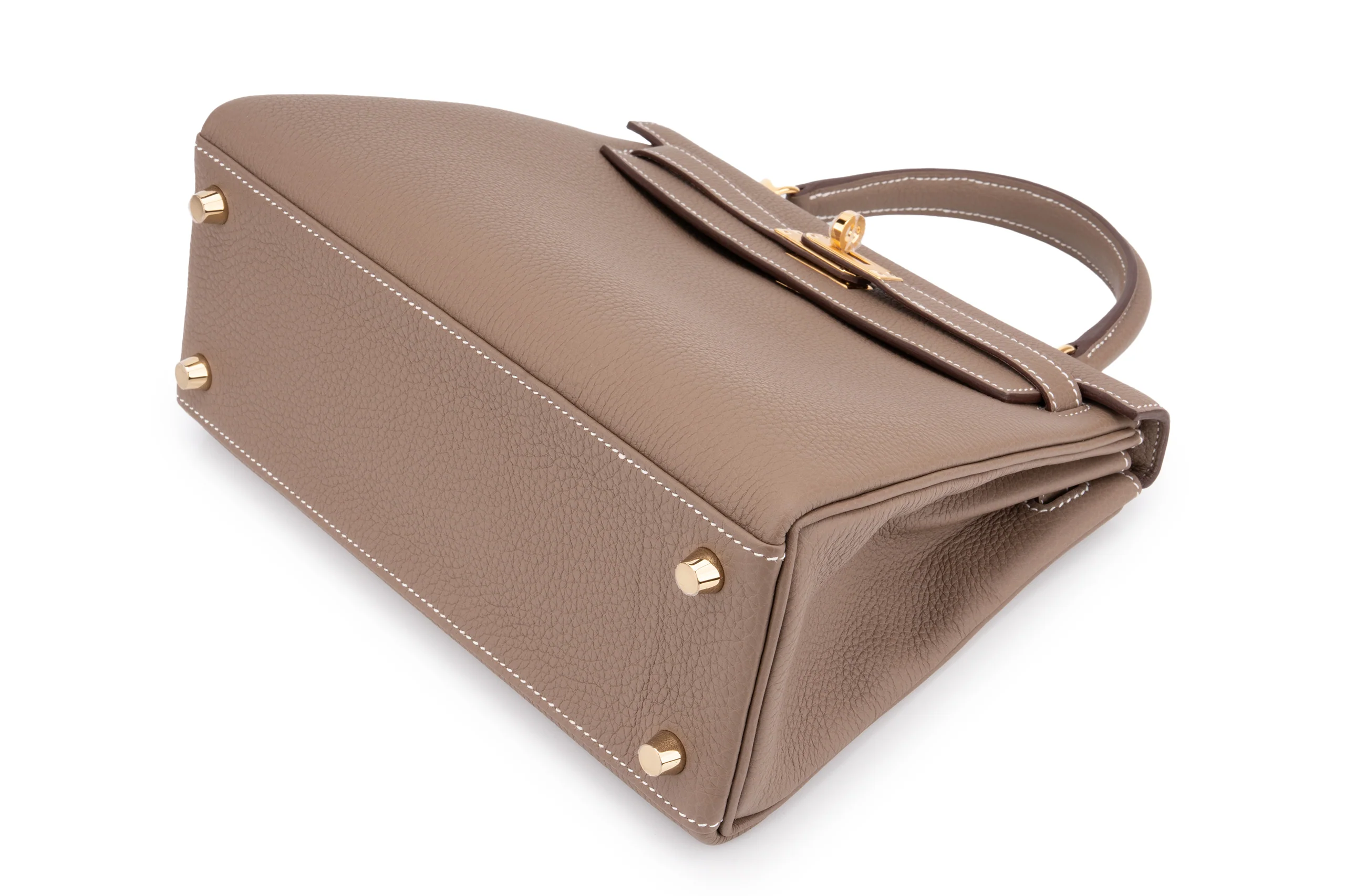 Hermès Kelly 25	Retourne	Togo	Etoupe	GHW - Image 8