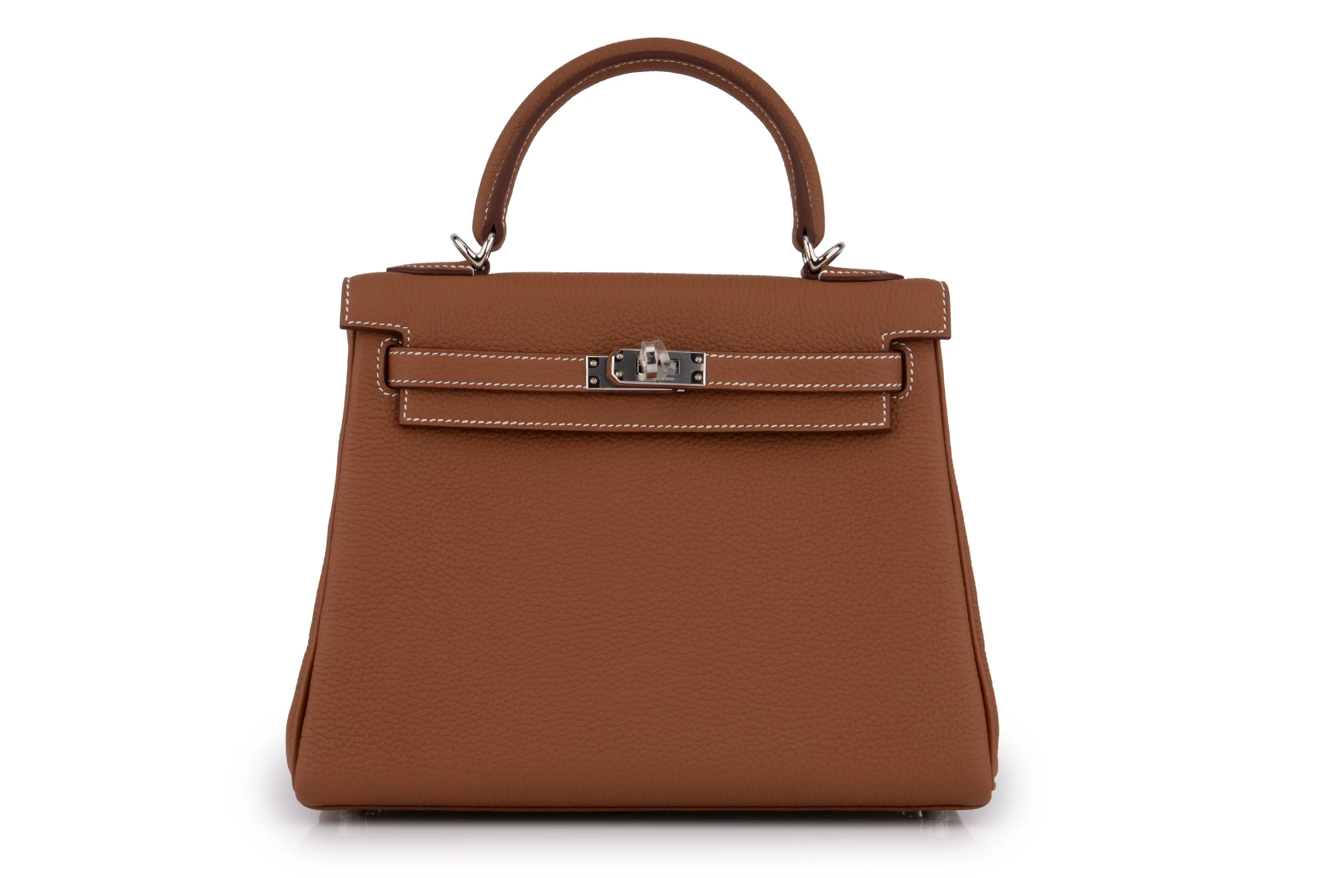 Hermès Kelly 25 	Retourne 	Togo 	Gold 	PHW