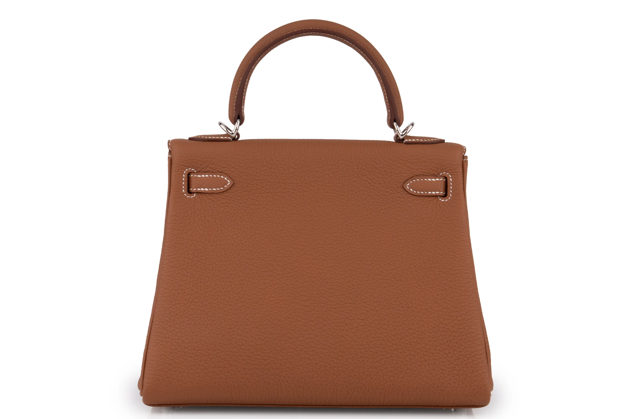 Hermès Kelly 25 	Retourne 	Togo 	Gold 	PHW - Image 4