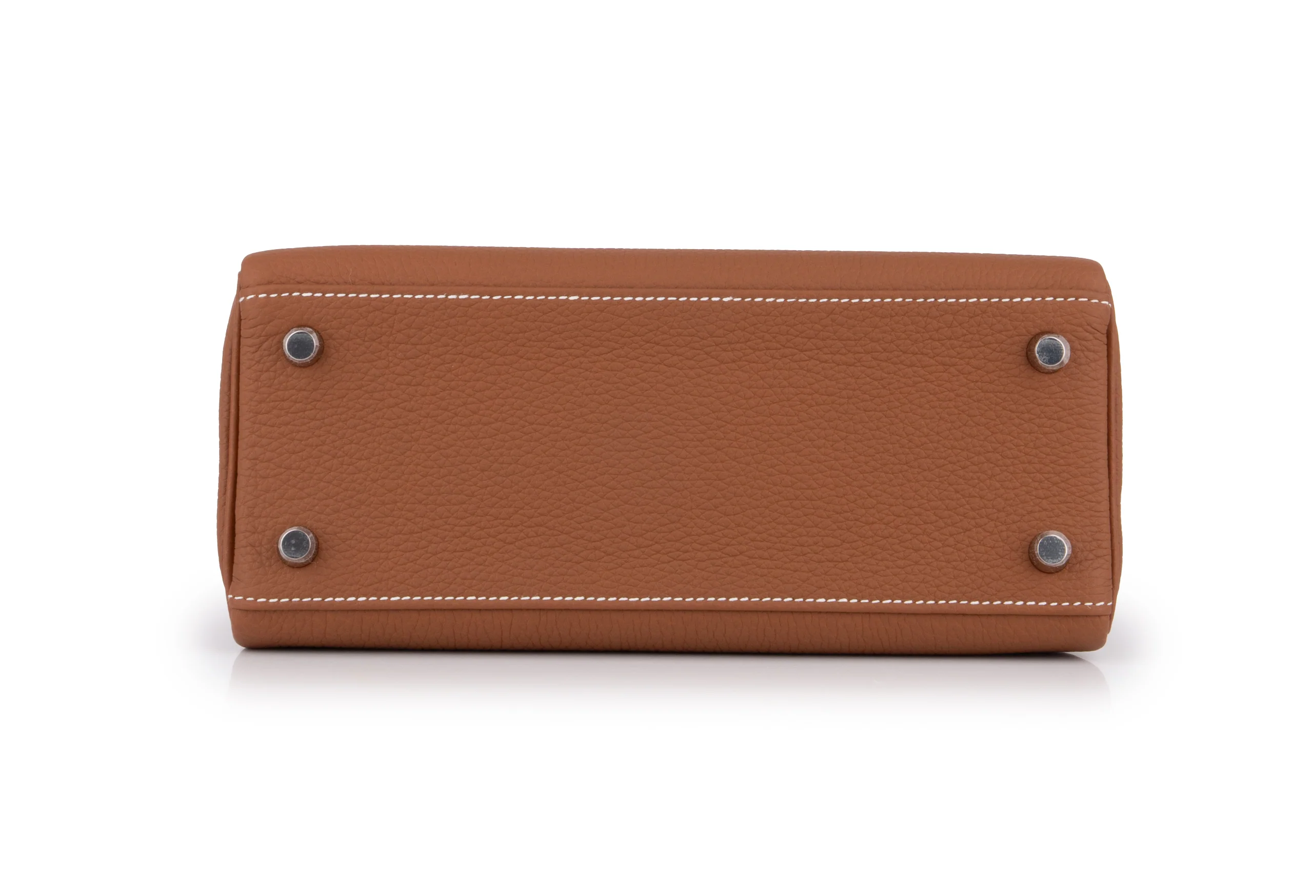 Hermès Kelly 25 	Retourne 	Togo 	Gold 	PHW - Image 5