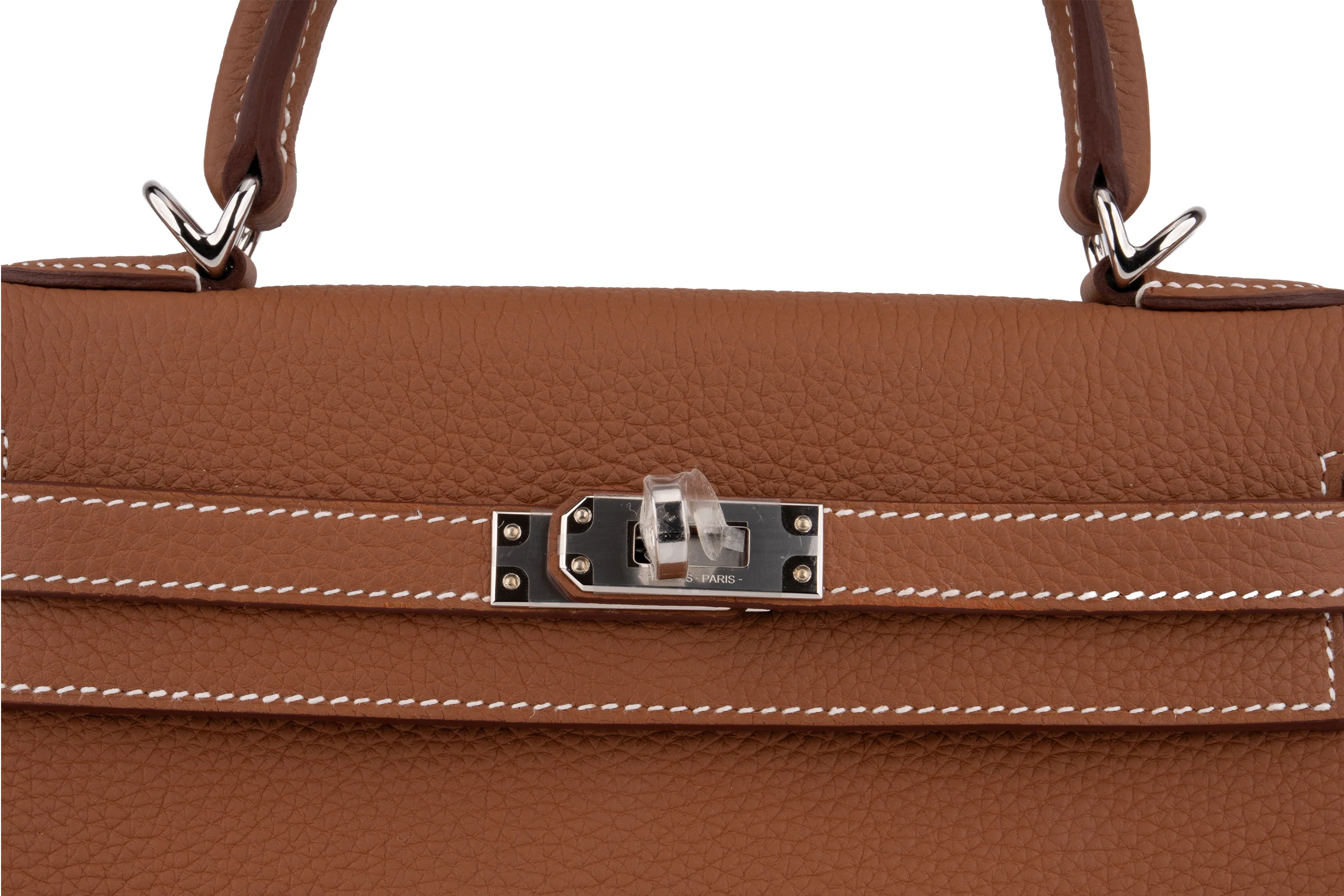 Hermès Kelly 25 	Retourne 	Togo 	Gold 	PHW - Image 6