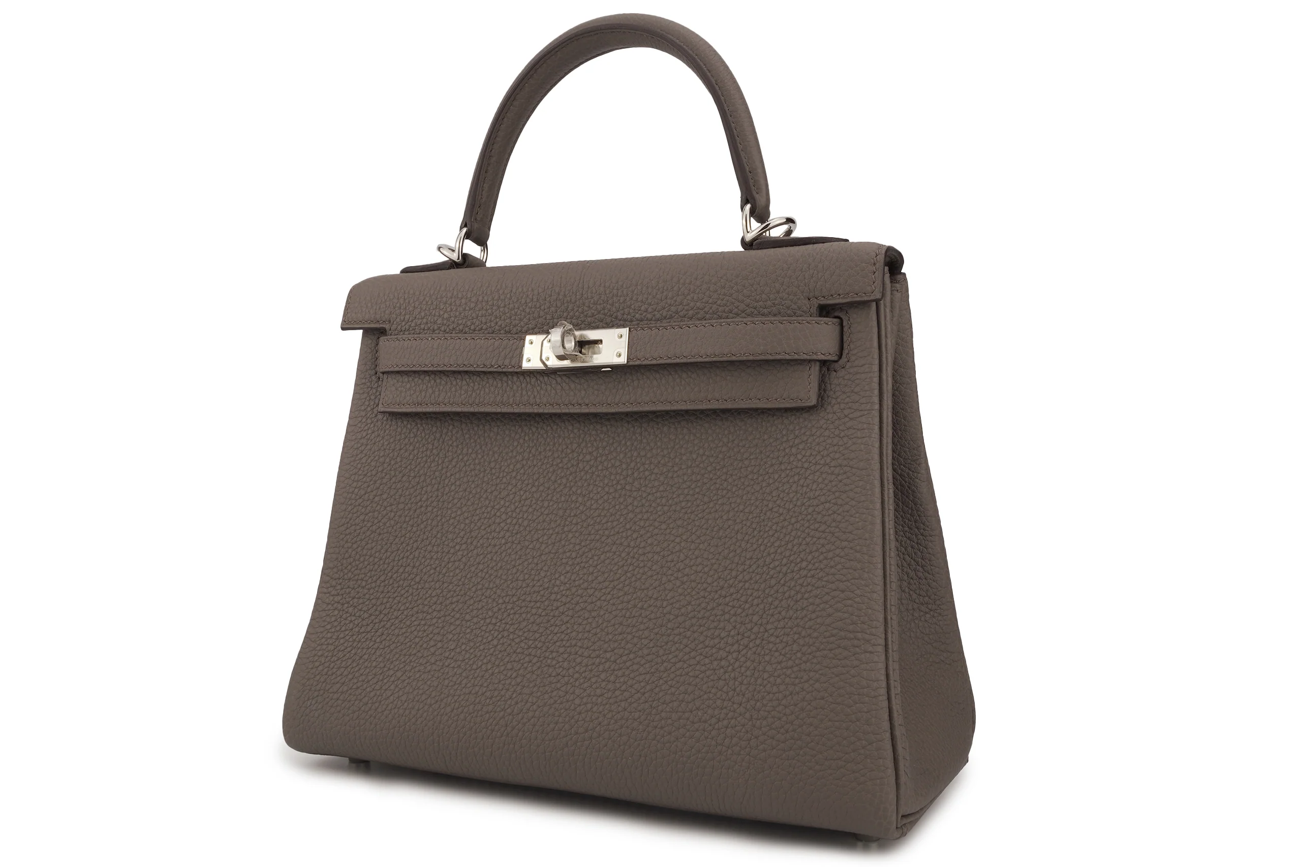 Hermès Kelly 25 Retourne Togo Gris Etain PHW - Image 2