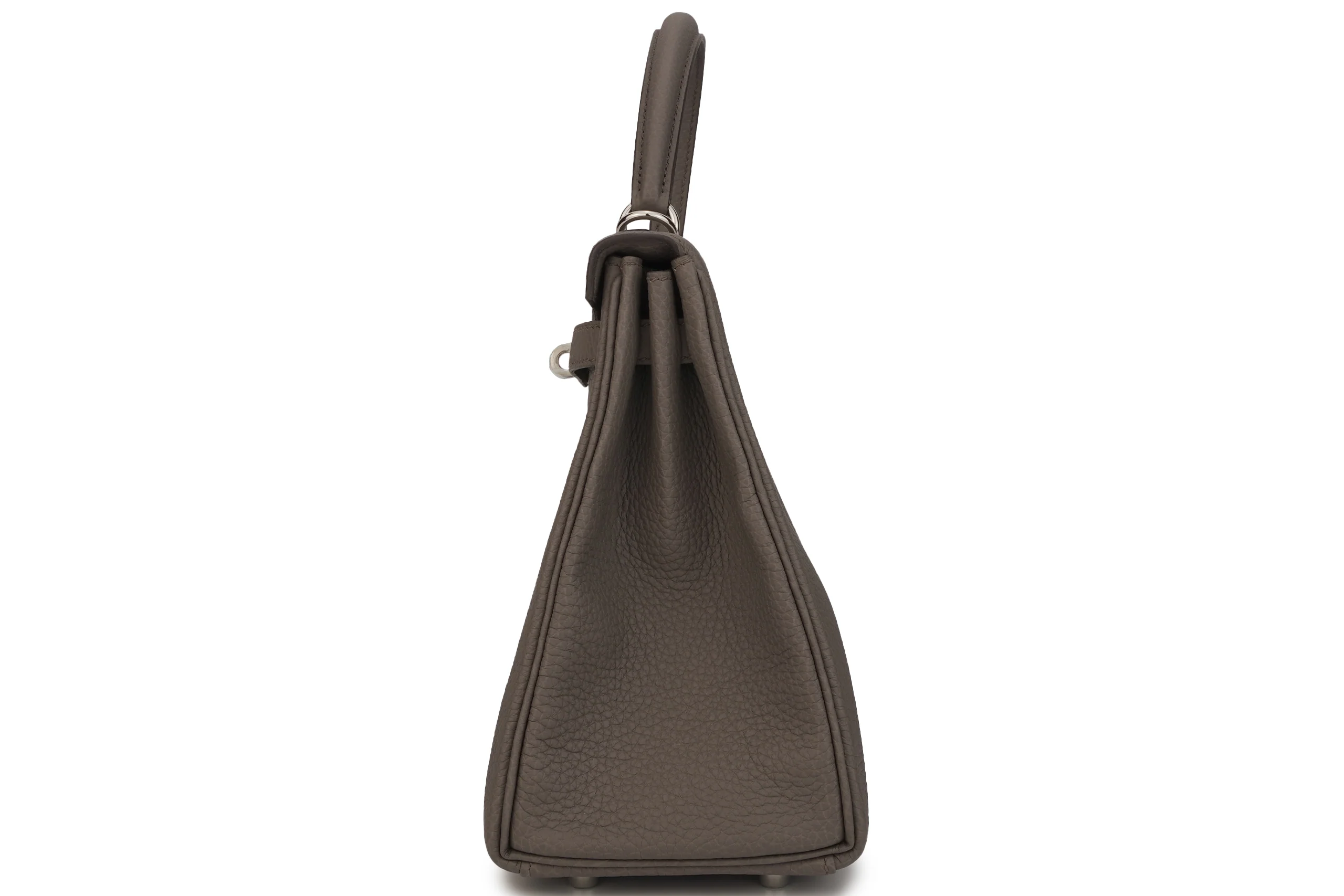 Hermès Kelly 25 Retourne Togo Gris Etain PHW - Image 3
