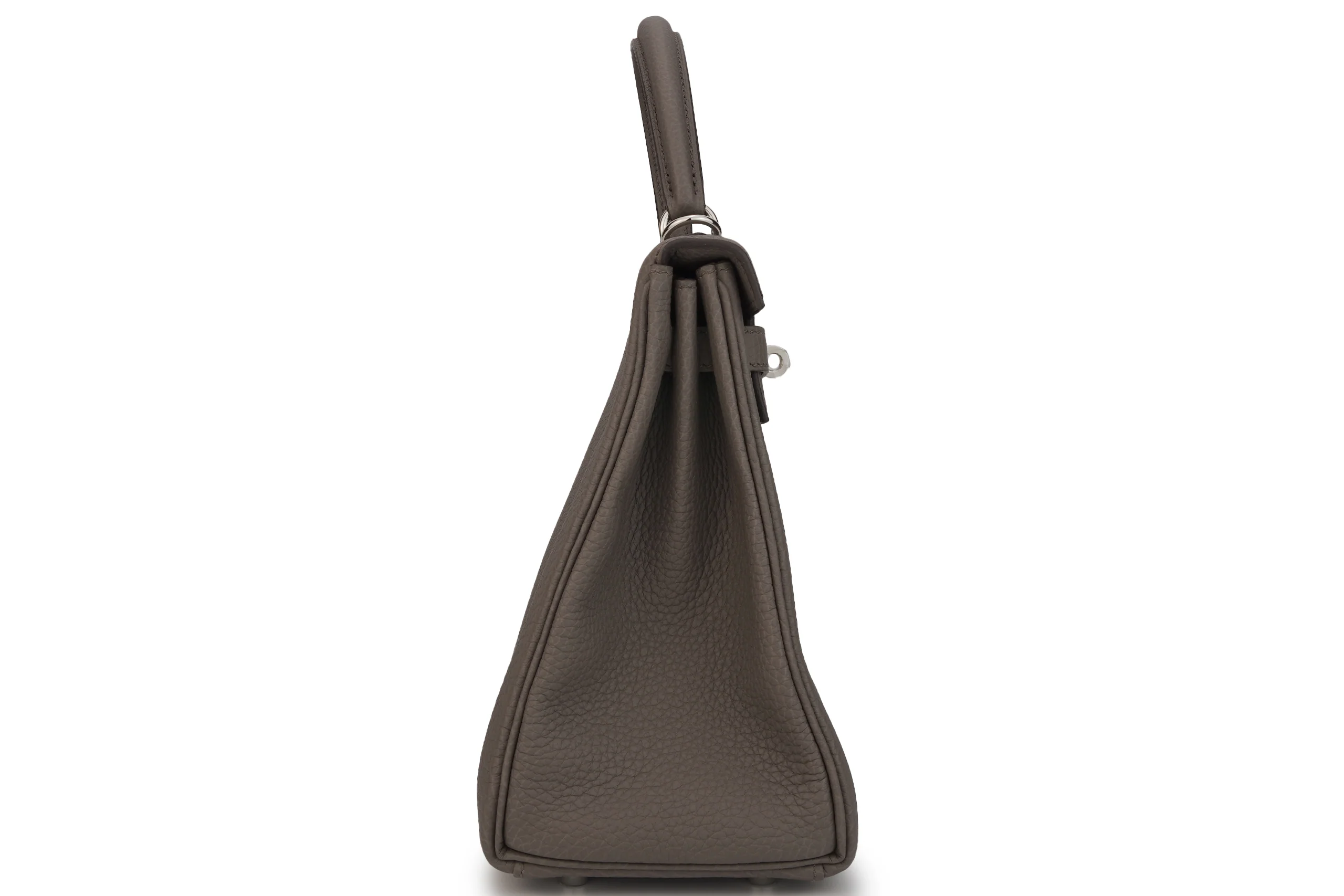 Hermès Kelly 25 Retourne Togo Gris Etain PHW - Image 5