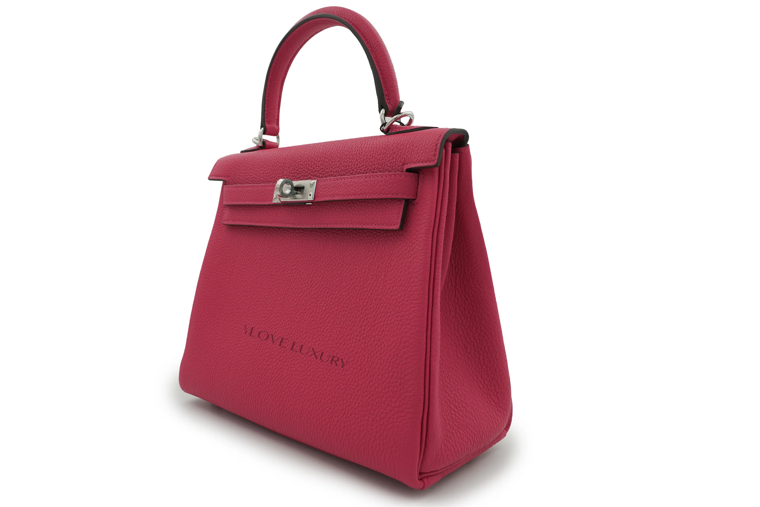Hermès Kelly 25 Retourne Togo Rose Pop PHW - Image 2