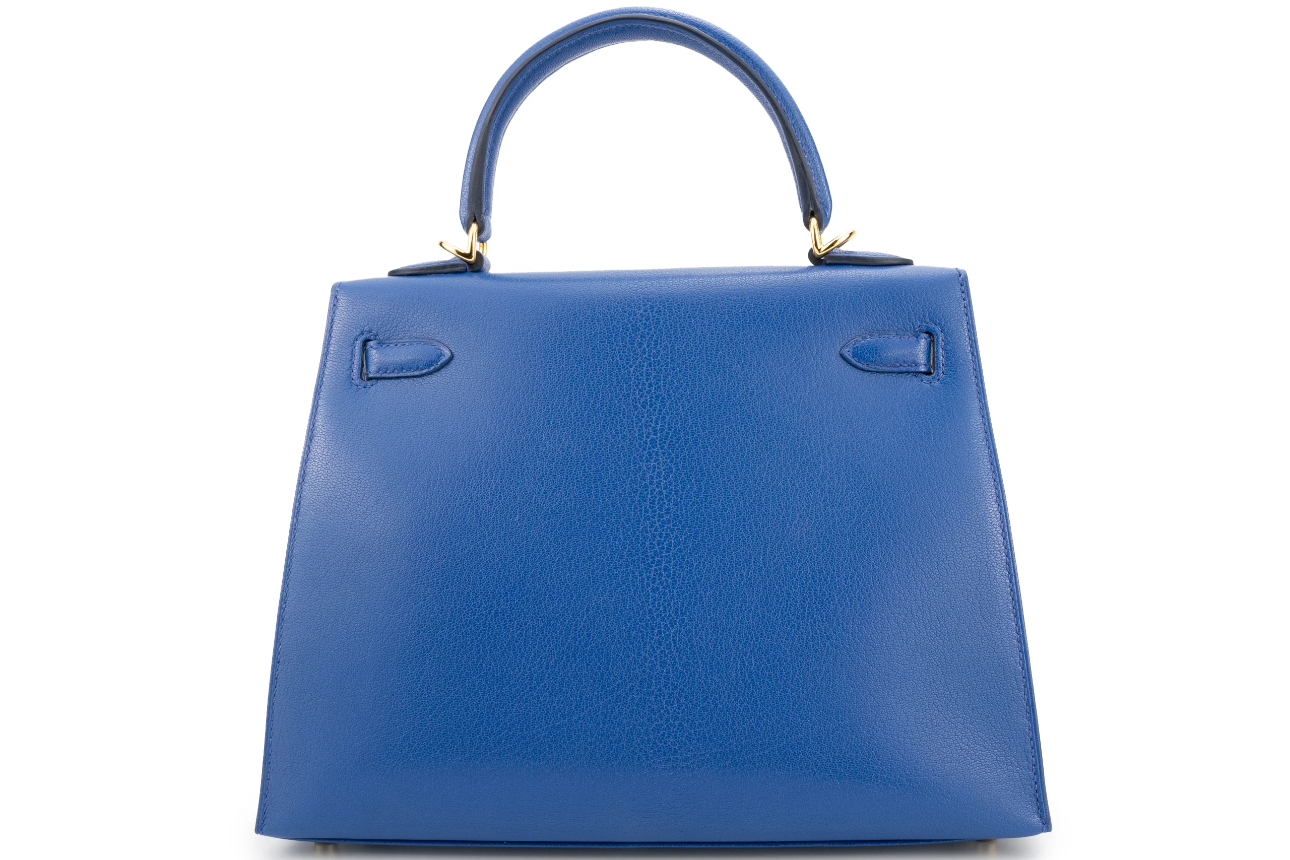 Hermès Kelly 25 Sellier Chamkila Chevre Bleu Royal GHW - Image 4