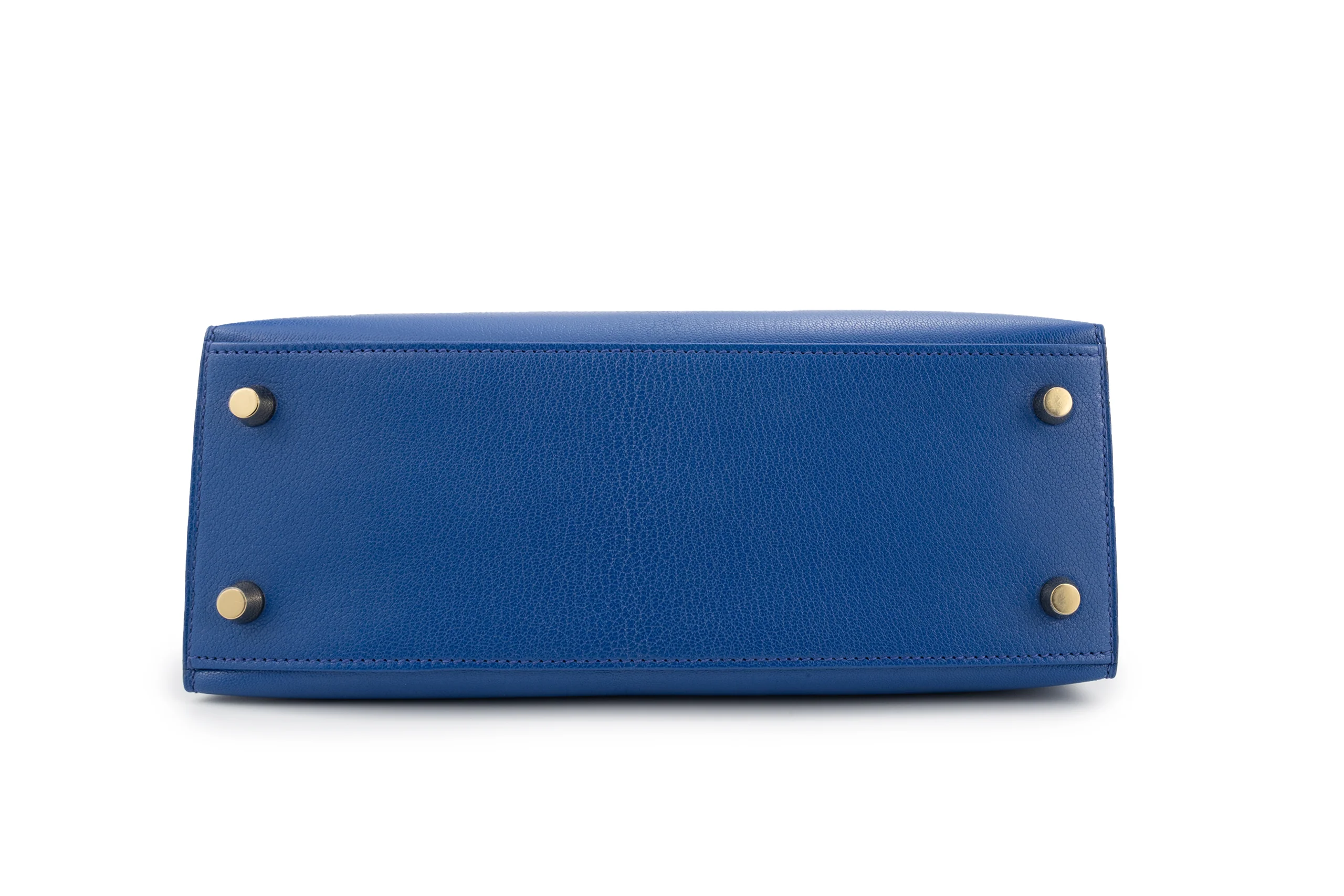 Hermès Kelly 25 Sellier Chamkila Chevre Bleu Royal GHW - Image 7