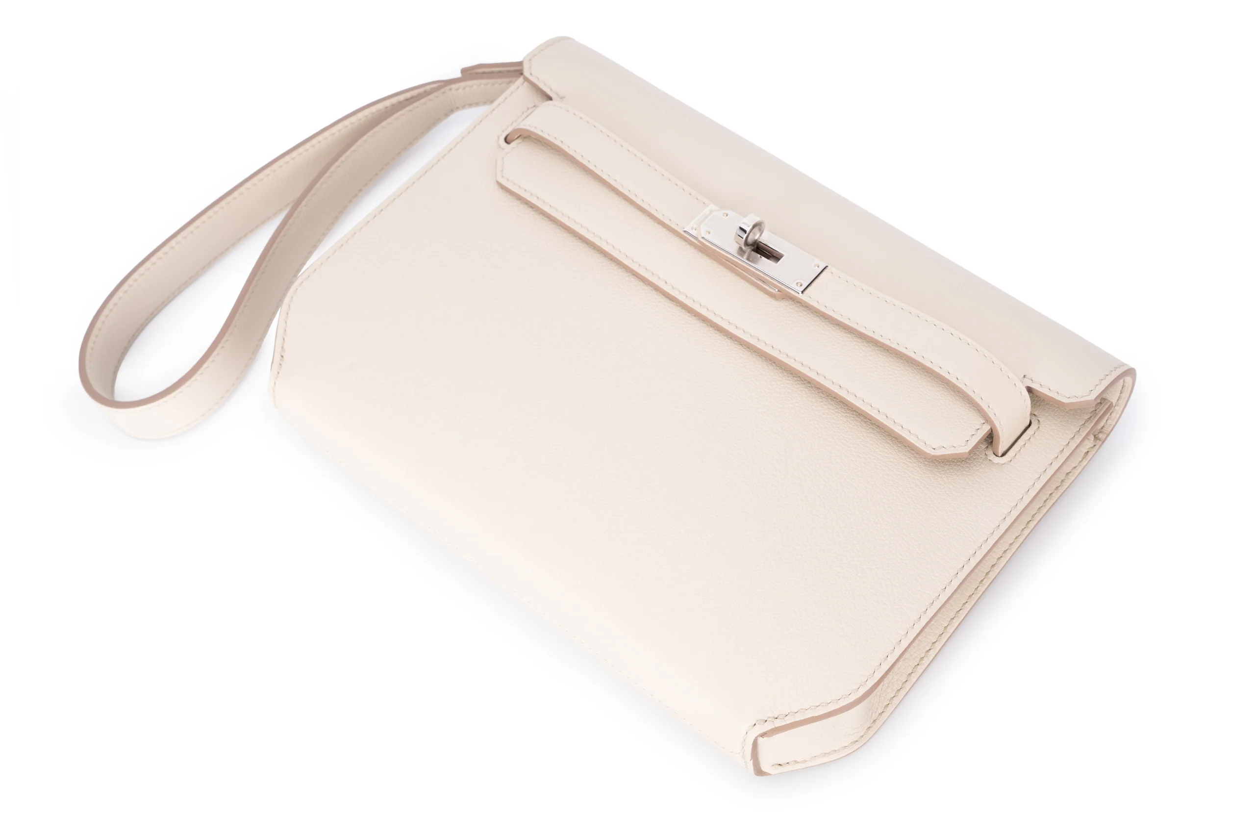 Hermès Kelly 25 Sellier Depeches Evercolor Beton PHW - Image 9