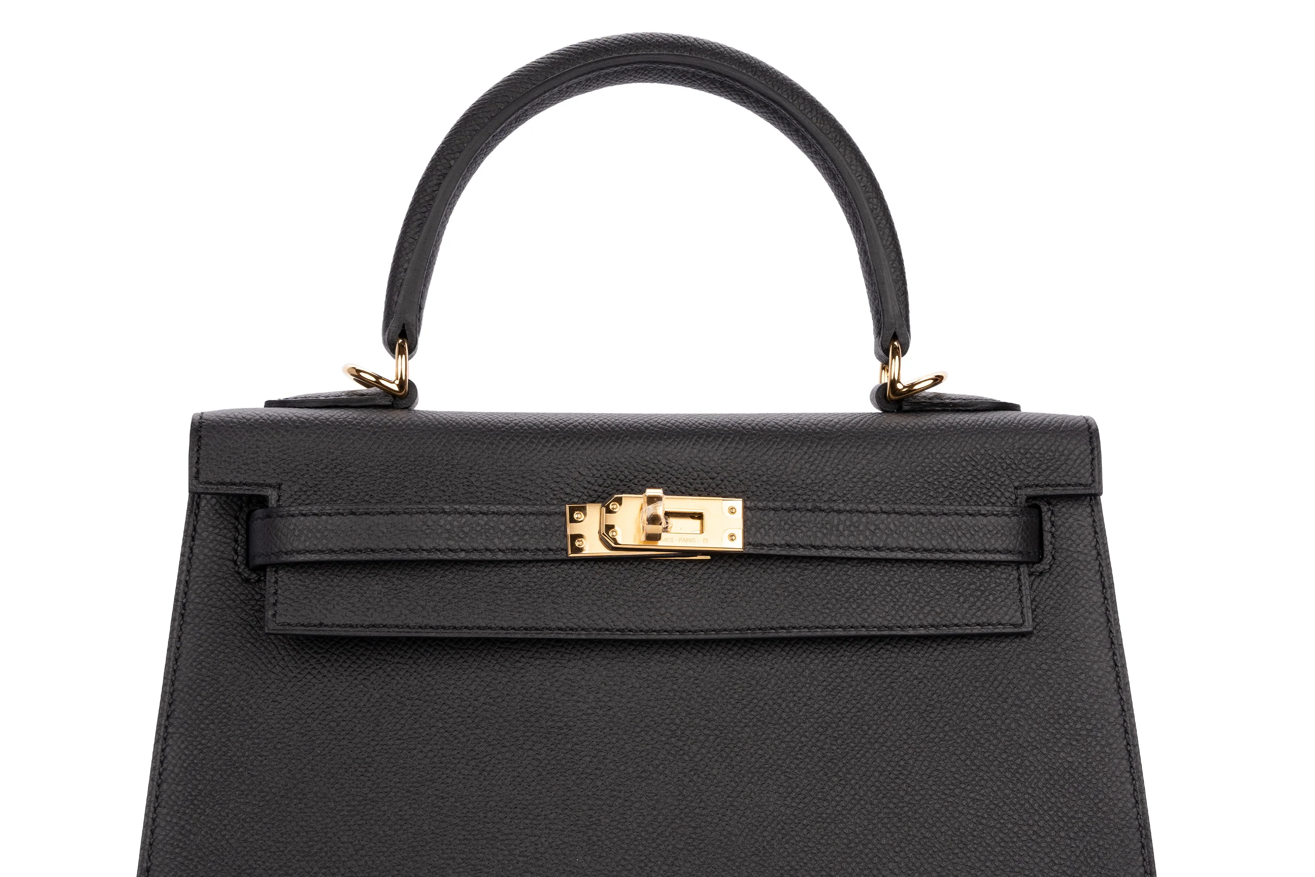 Hermès Kelly 25 Sellier Epsom Black GHW - Image 7