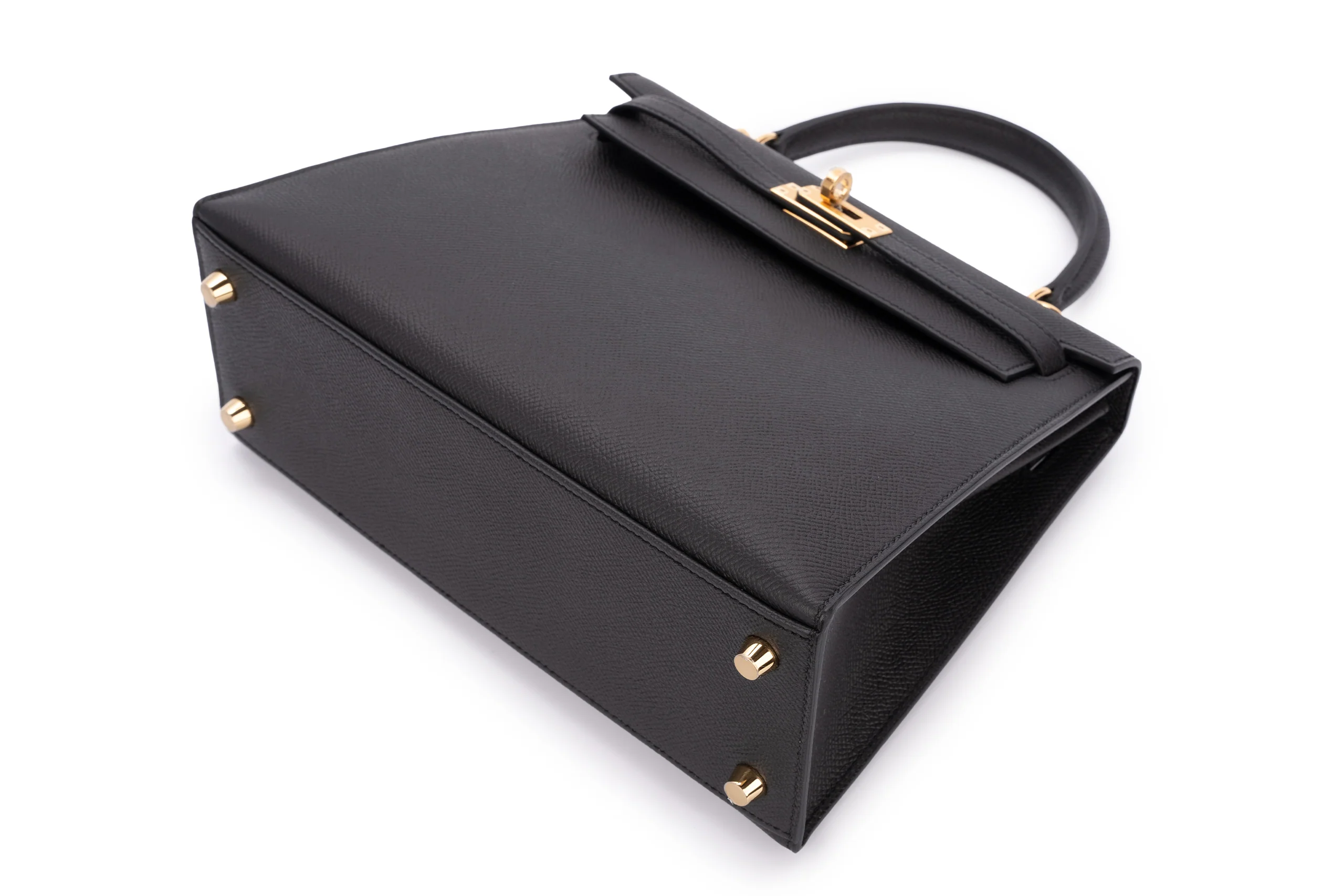 Hermès Kelly 25 Sellier Epsom Black GHW - Image 8