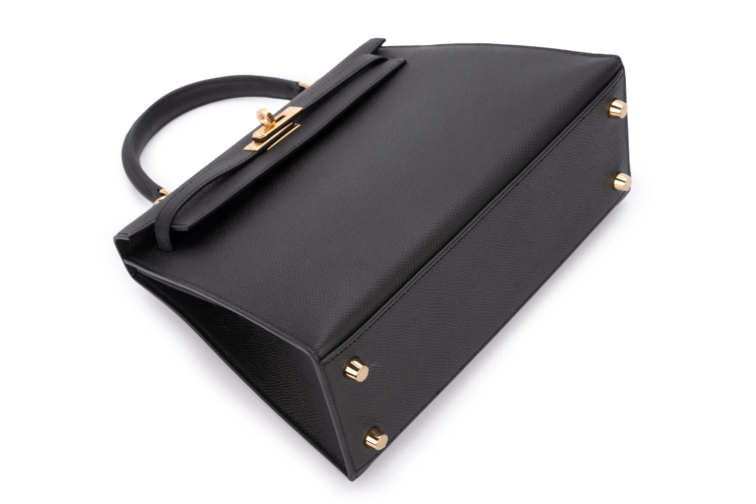 Hermès Kelly 25 Sellier Epsom Black GHW - Image 9