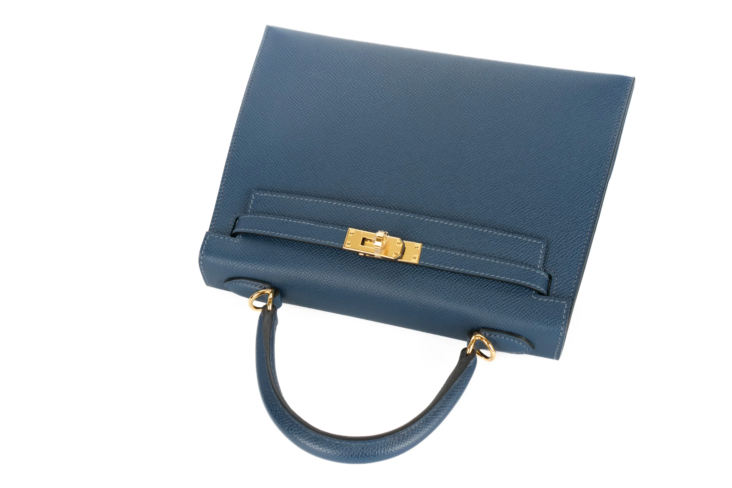 Hermès Kelly 25	Sellier	Epsom	Bleu De Prusse	GHW - Image 8
