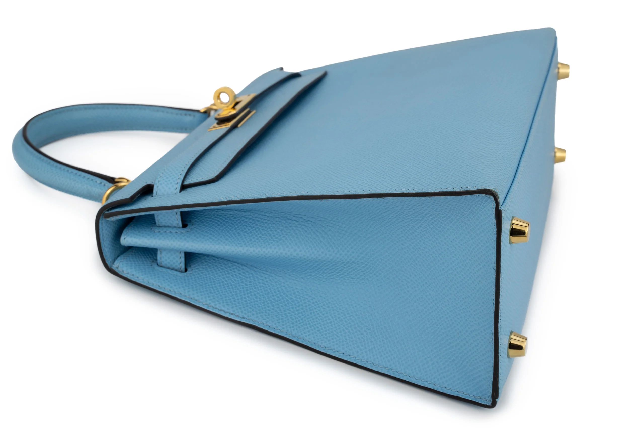 Hermès Kelly 25 Sellier Epsom Celeste GHW - Image 10