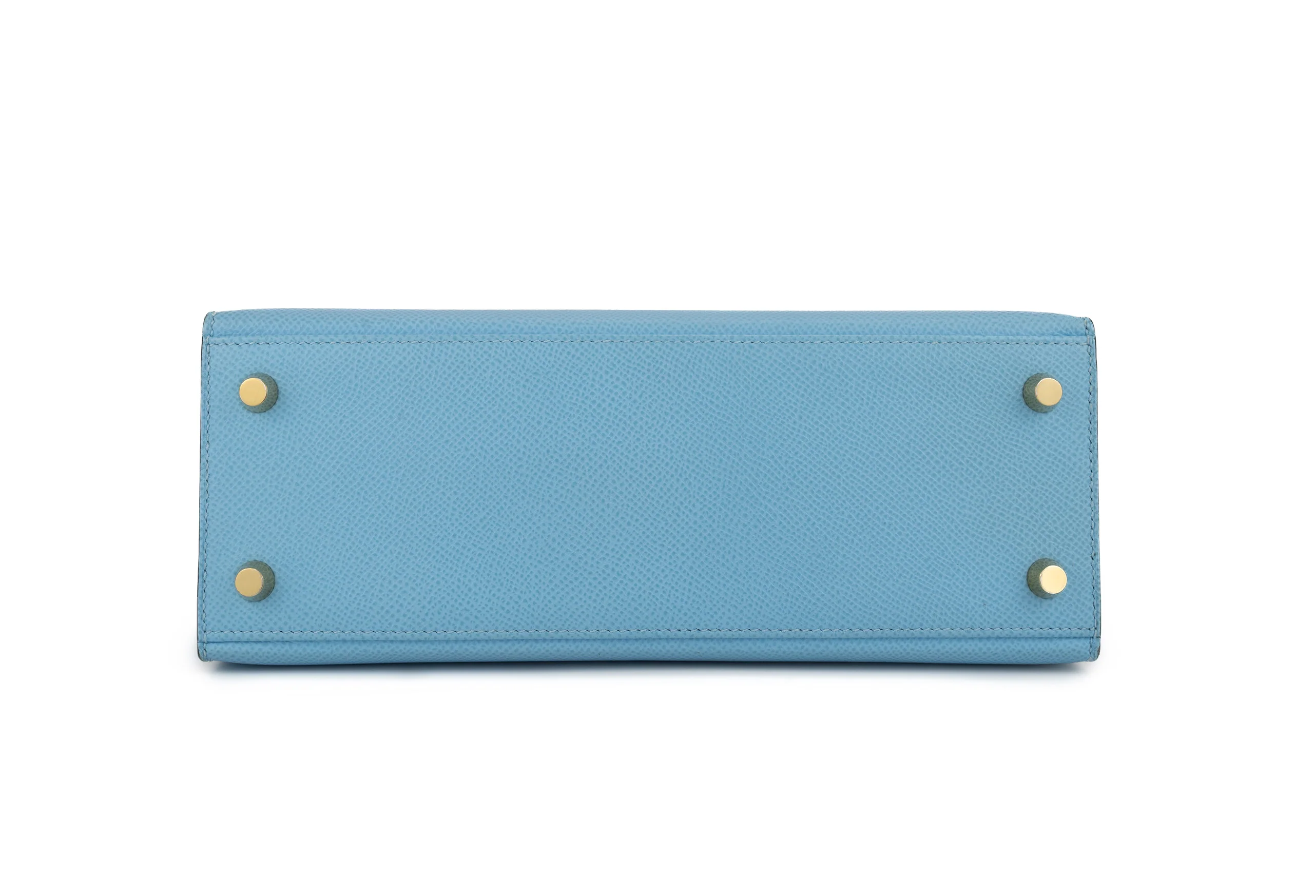 Hermès Kelly 25 Sellier Epsom Celeste GHW - Image 6