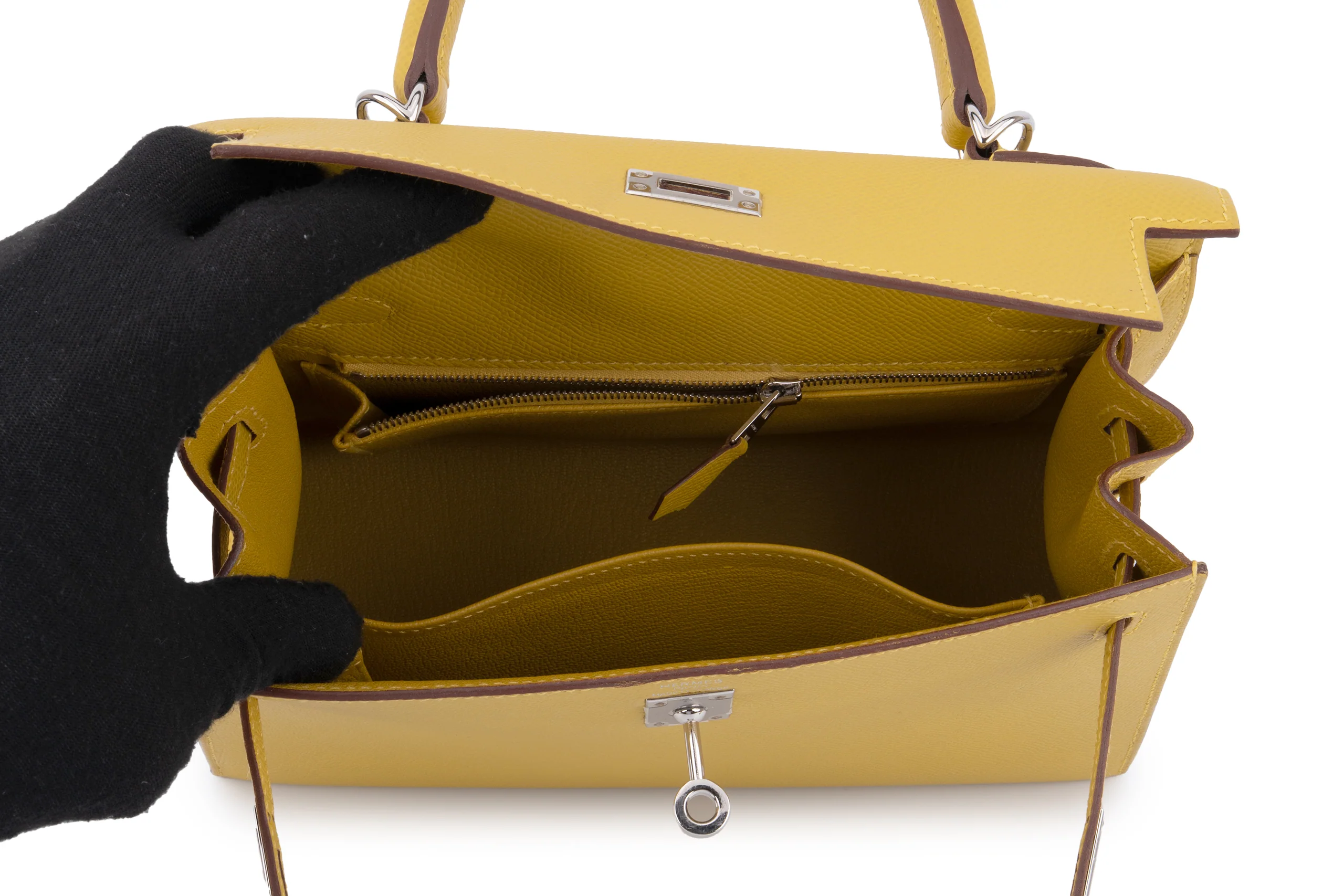 Hermès Kelly 25	Sellier Epsom Cumin PHW - Image 10