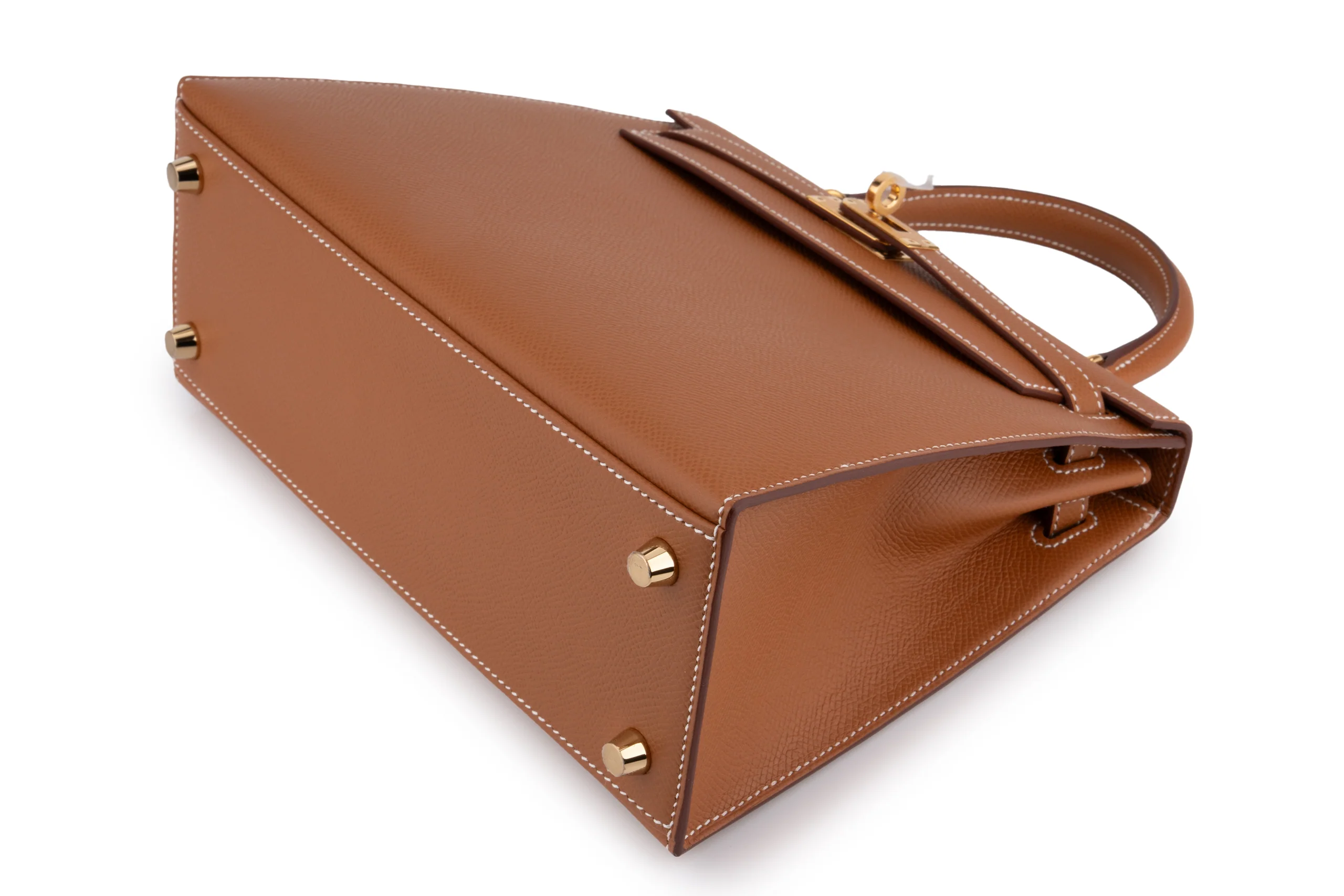 Hermès  Kelly 25	Sellier	Epsom	Gold	GHW - Image 8