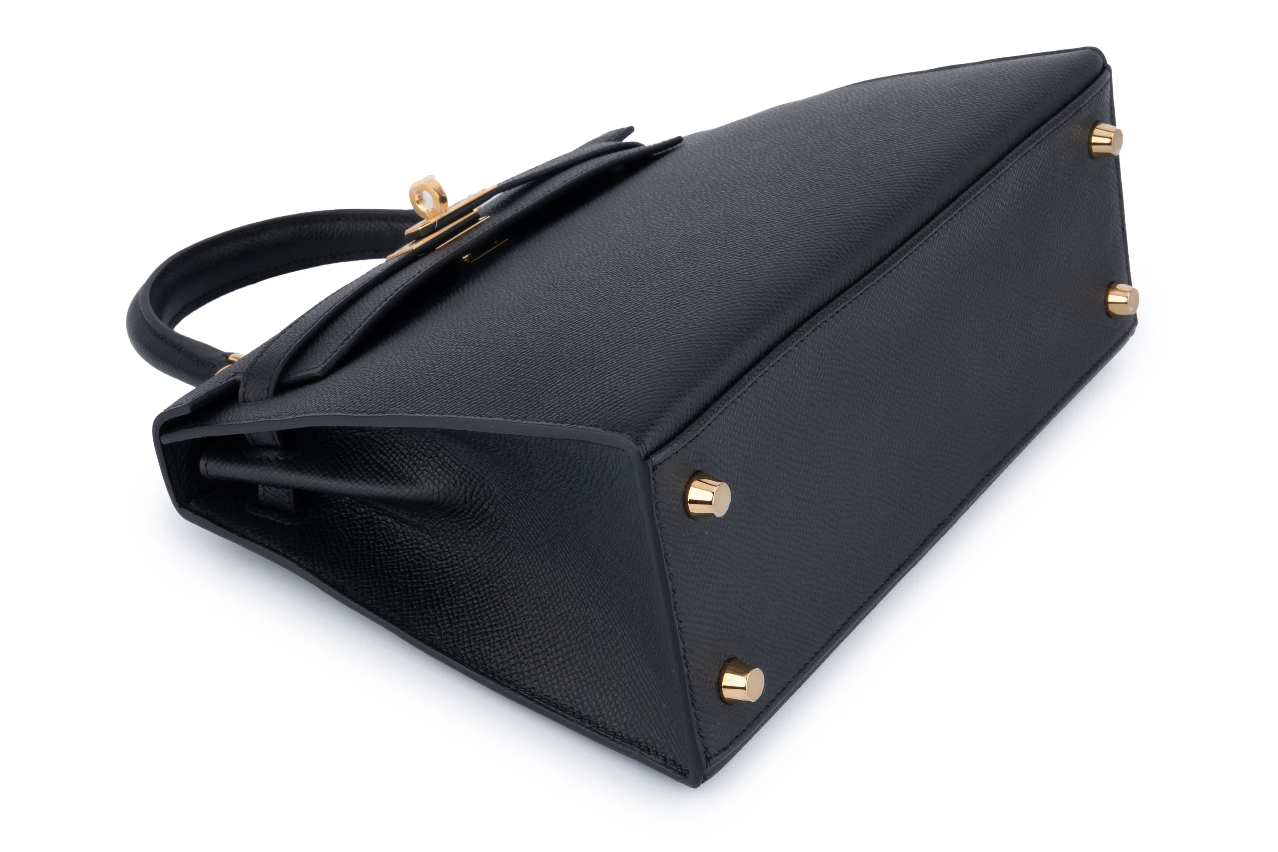 Hermès Kelly 25 Sellier Epsom Noir GHW - Image 10