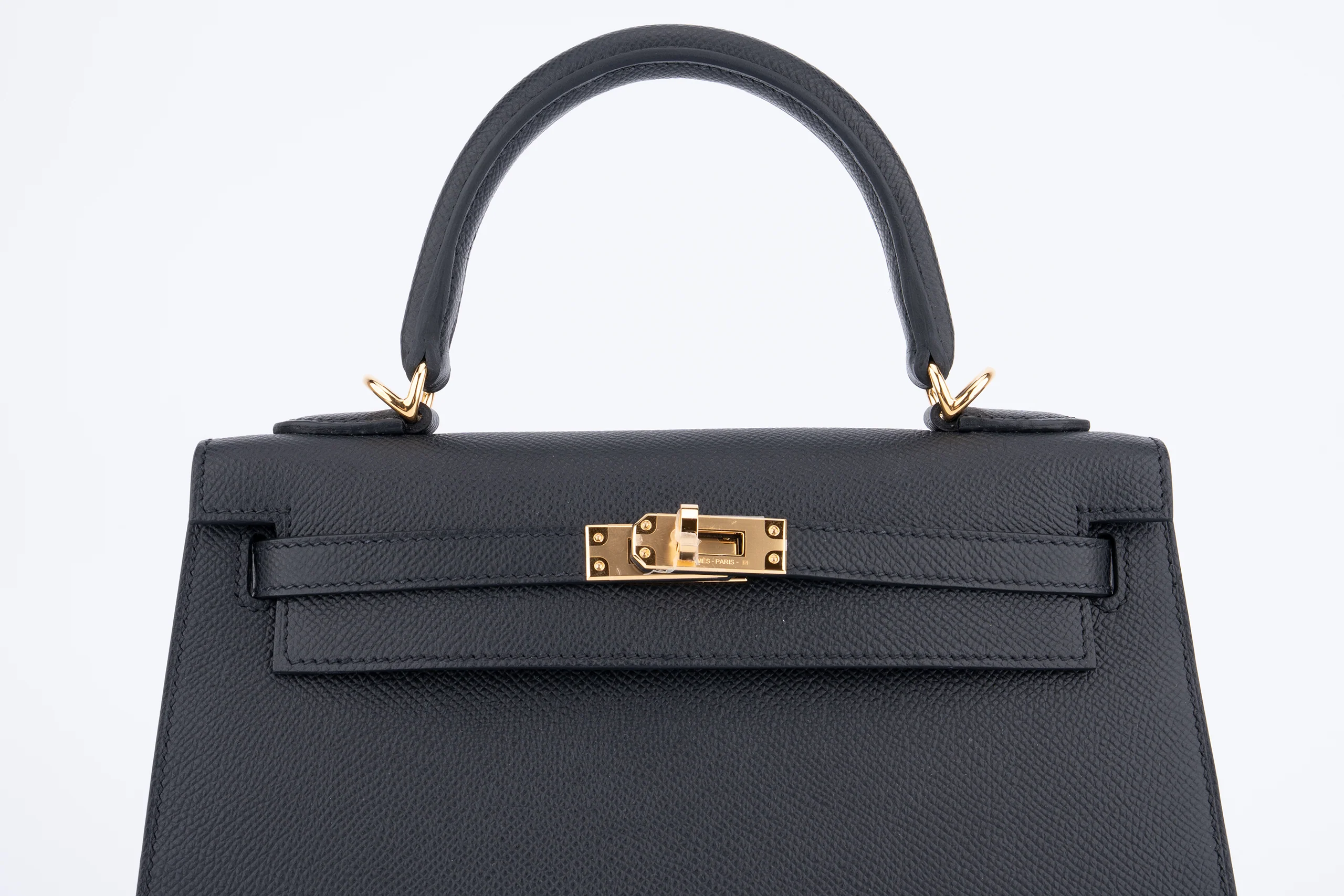 Hermès Kelly 25 Sellier Epsom Noir GHW - Image 7