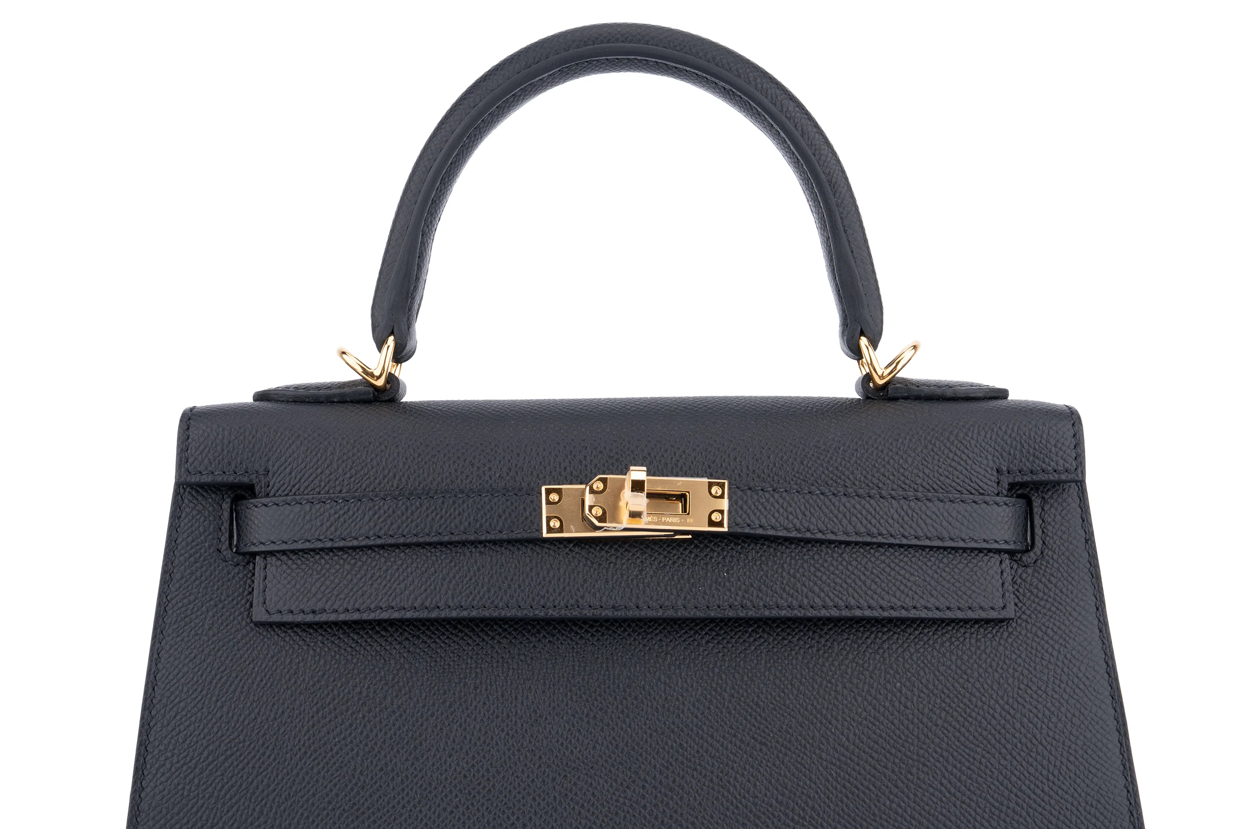 Hermès Kelly 25 Sellier Epsom Noir GHW - Image 8