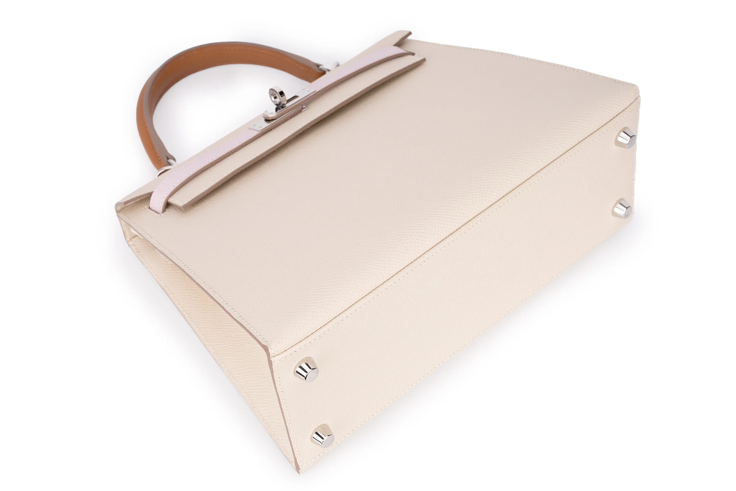 Hermès Kelly 25 Sellier Epsom Tri-Colour PHW - Image 11