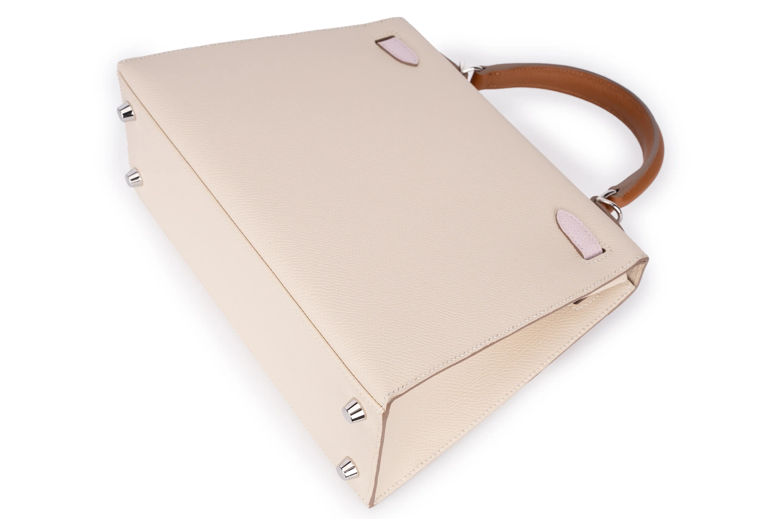 Hermès Kelly 25 Sellier Epsom Tri-Colour PHW - Image 12