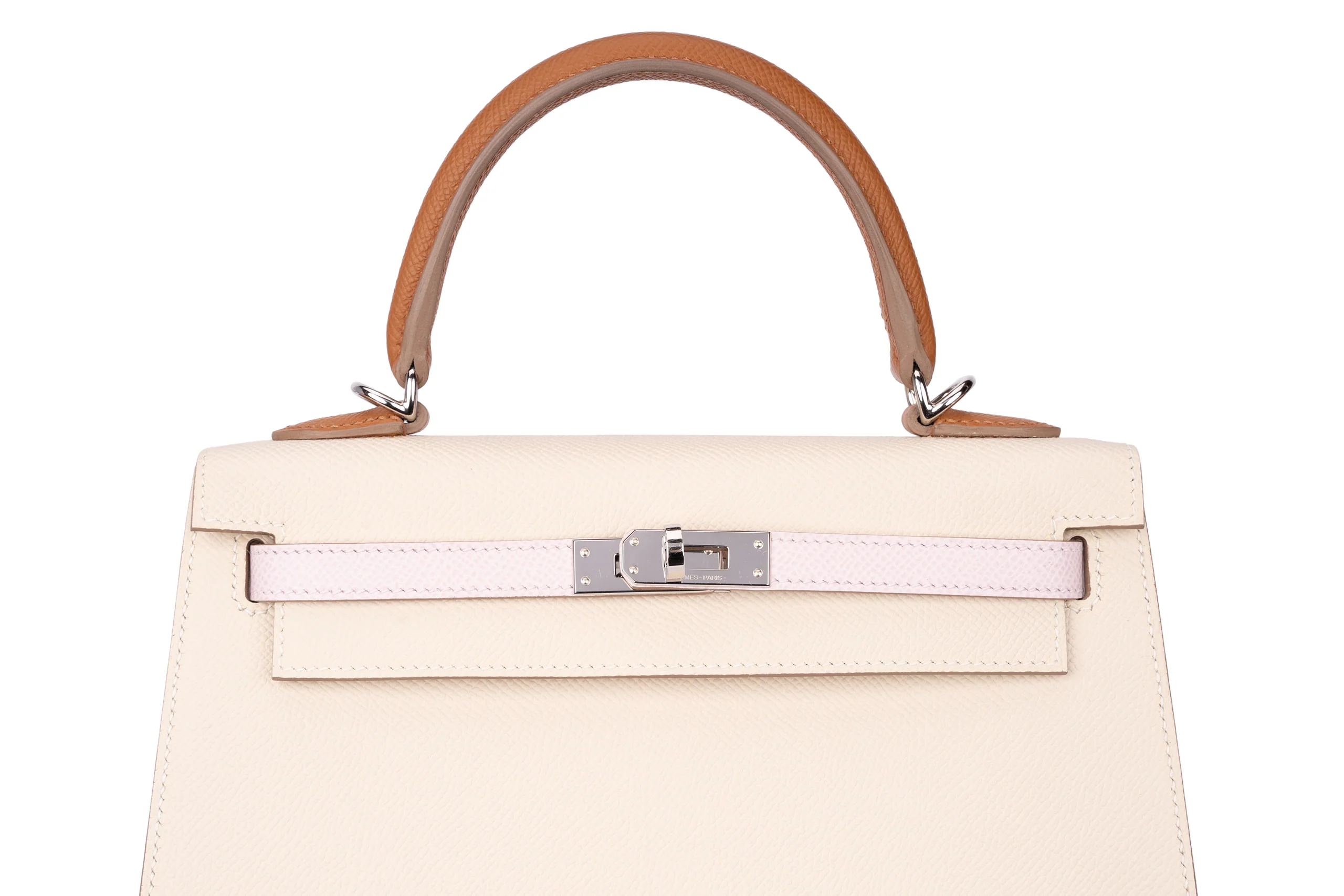 Hermès Kelly 25 Sellier Epsom Tri-Colour PHW - Image 6