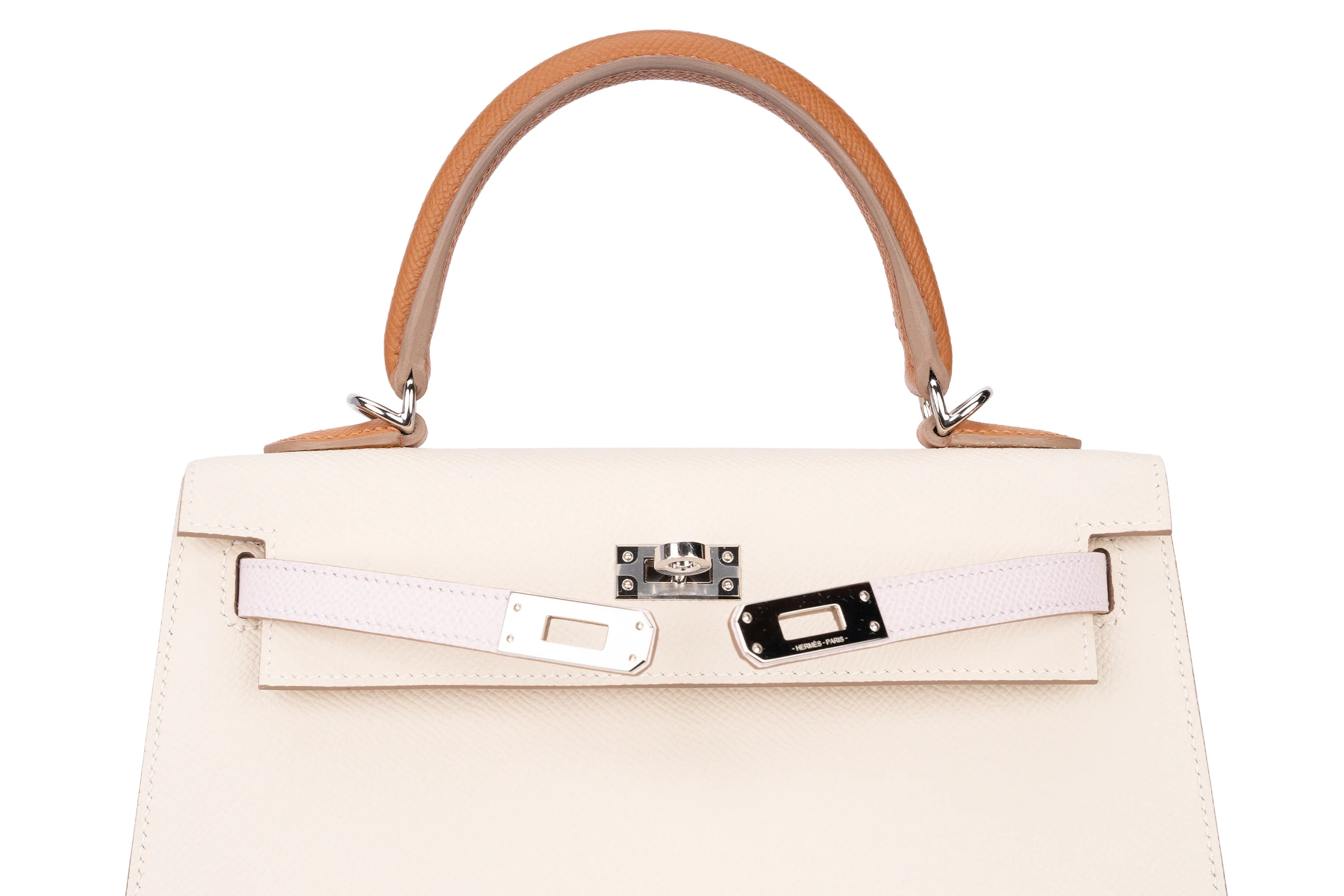 Hermès Kelly 25 Sellier Epsom Tri-Colour PHW - Image 7