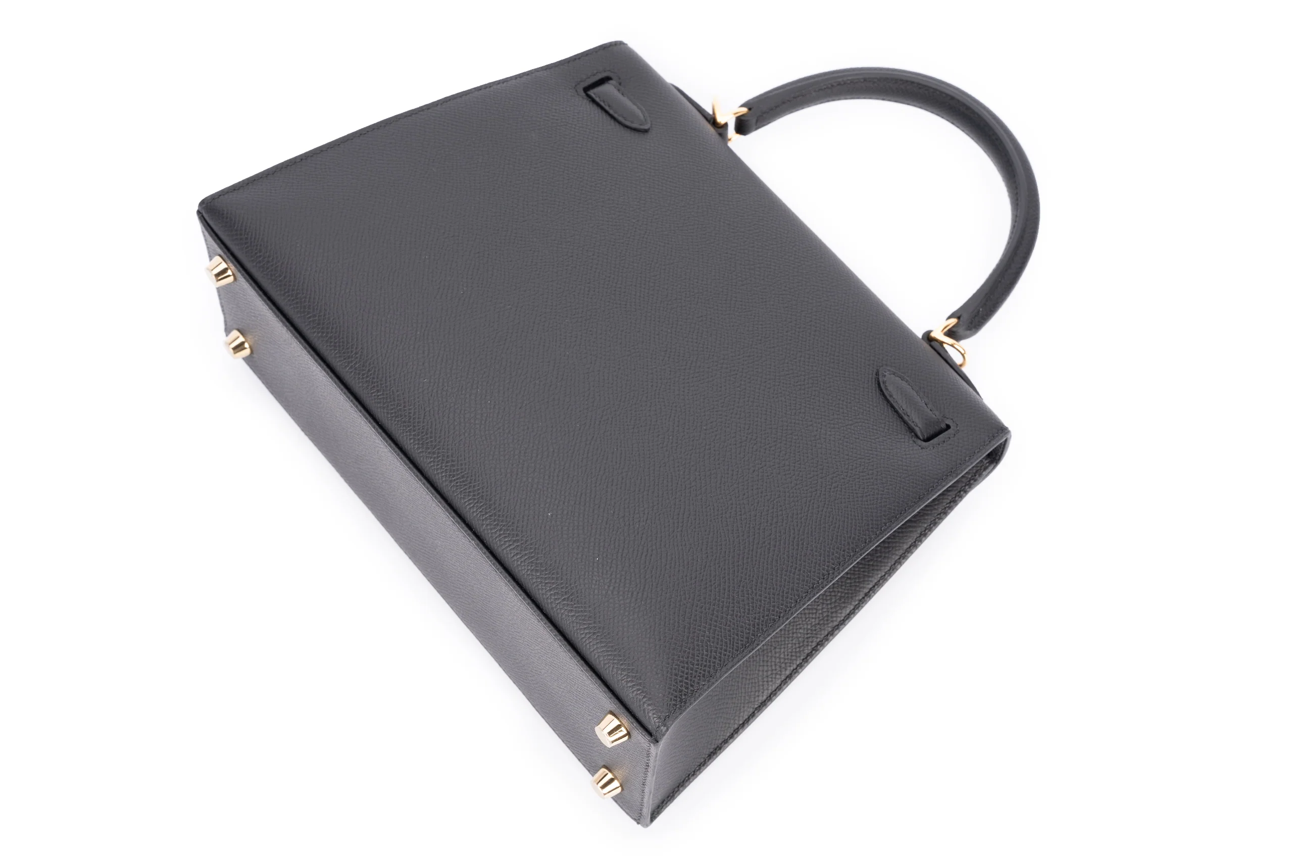 Hermès Kelly 25 Sellier Epsom Veau Noir GHW - Image 10