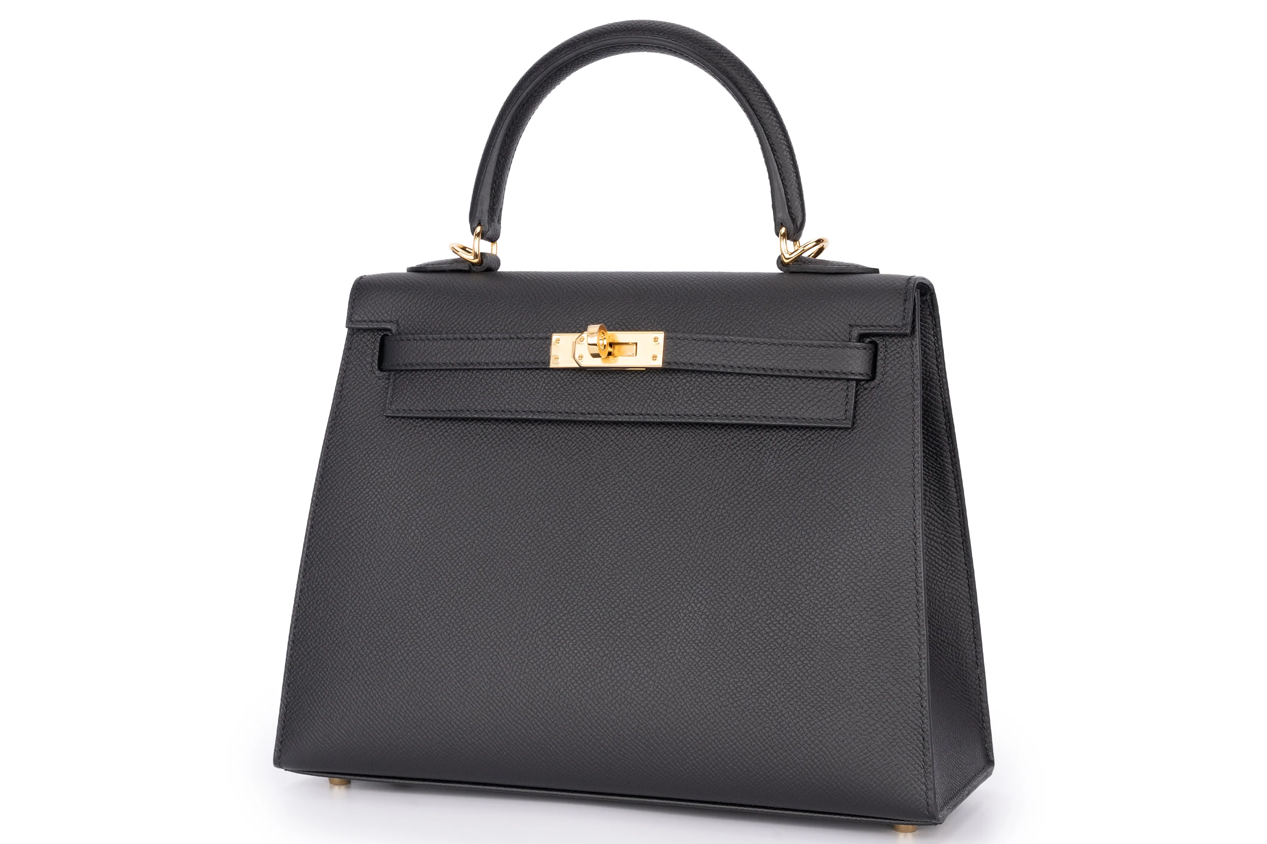 Hermès Kelly 25 Sellier Epsom Veau Noir GHW - Image 2