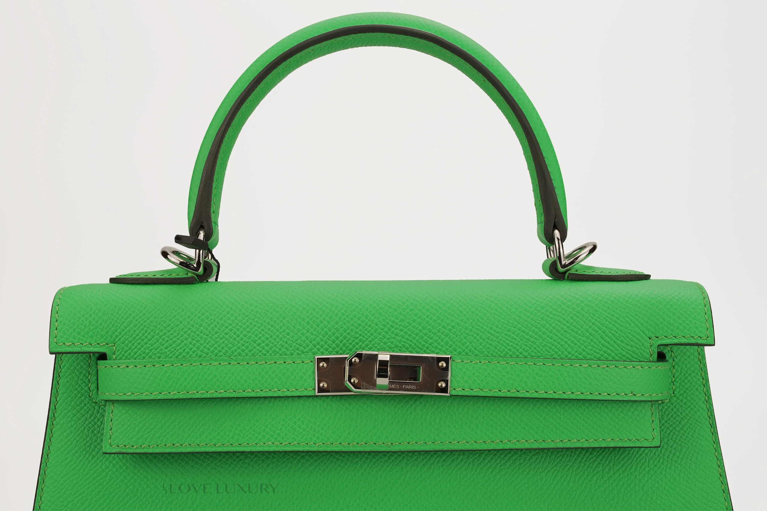 Hermès Kelly 25 Sellier Epsom Vert Comics PHW - Image 6