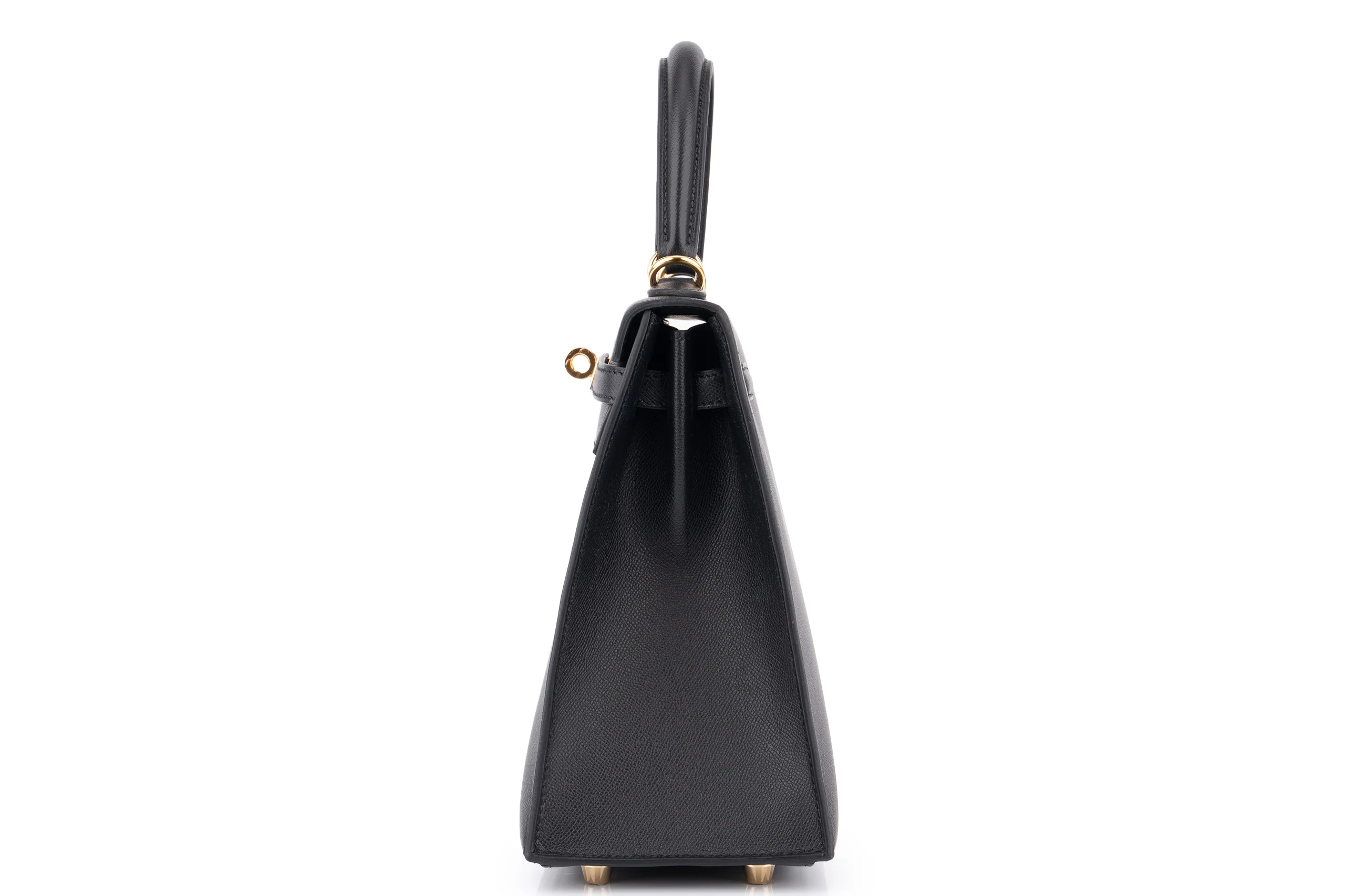 Hermès Kelly 25	Veau Madame	Noir/Blue Sapphire GHW - Image 3
