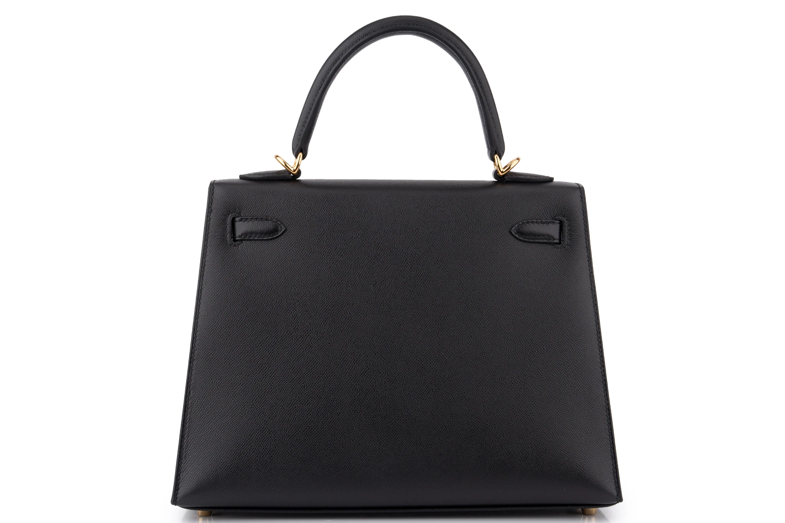 Hermès Kelly 25	Veau Madame	Noir/Blue Sapphire GHW - Image 4
