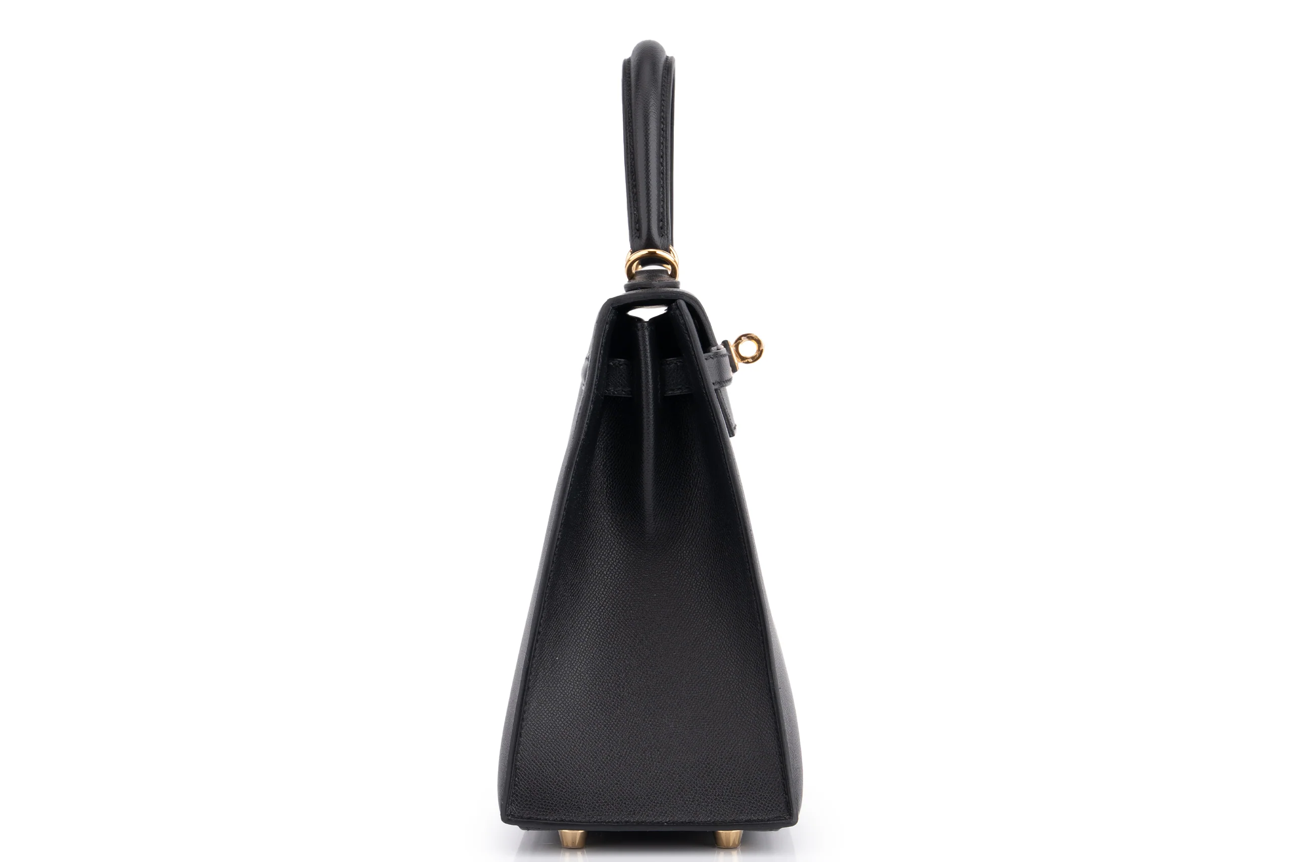 Hermès Kelly 25	Veau Madame	Noir/Blue Sapphire GHW - Image 5