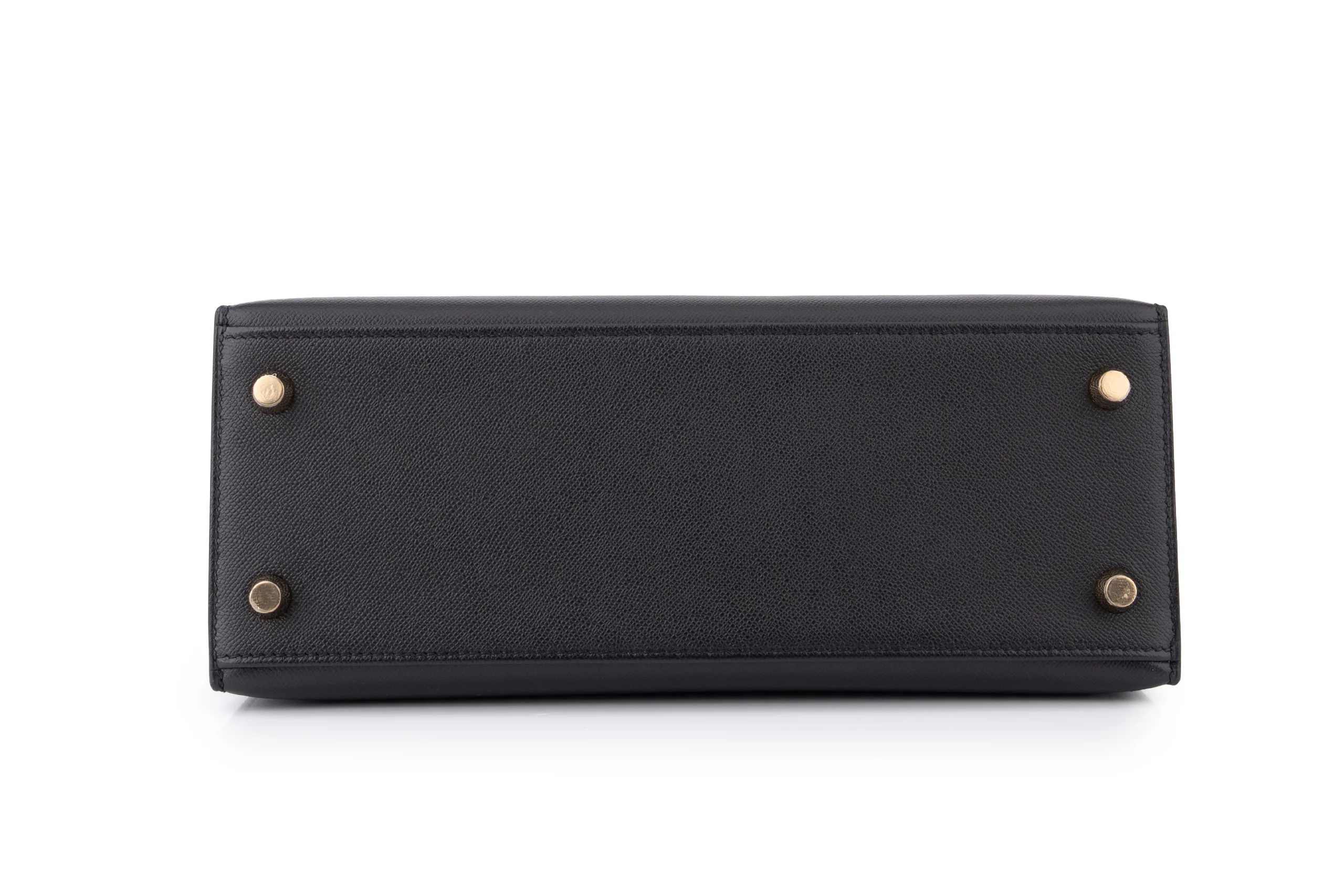 Hermès Kelly 25	Veau Madame	Noir/Blue Sapphire GHW - Image 6