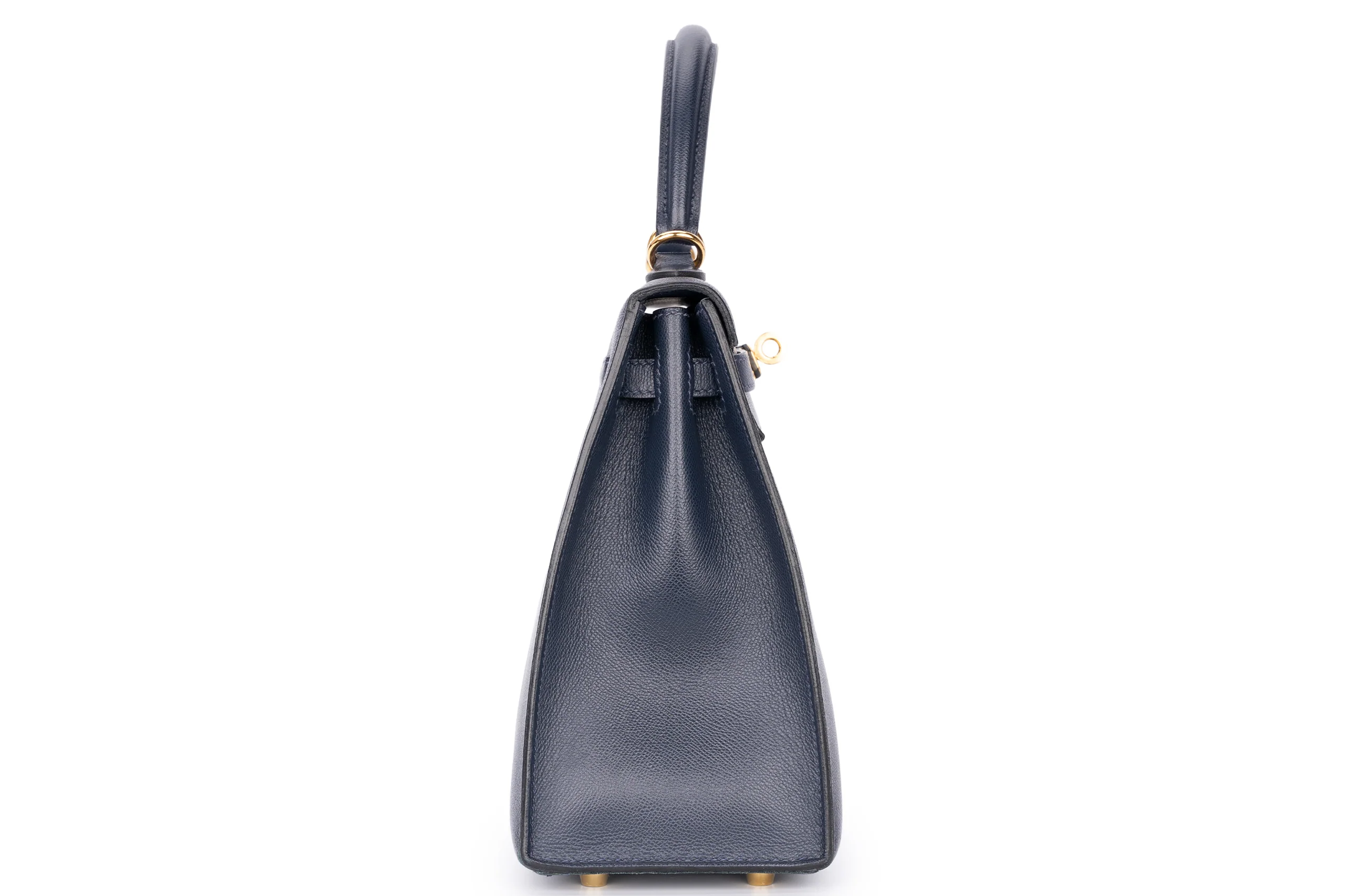 Hermès Kelly 25 Veau Togo Madame 2z Bleu Nuit GHW - Image 5
