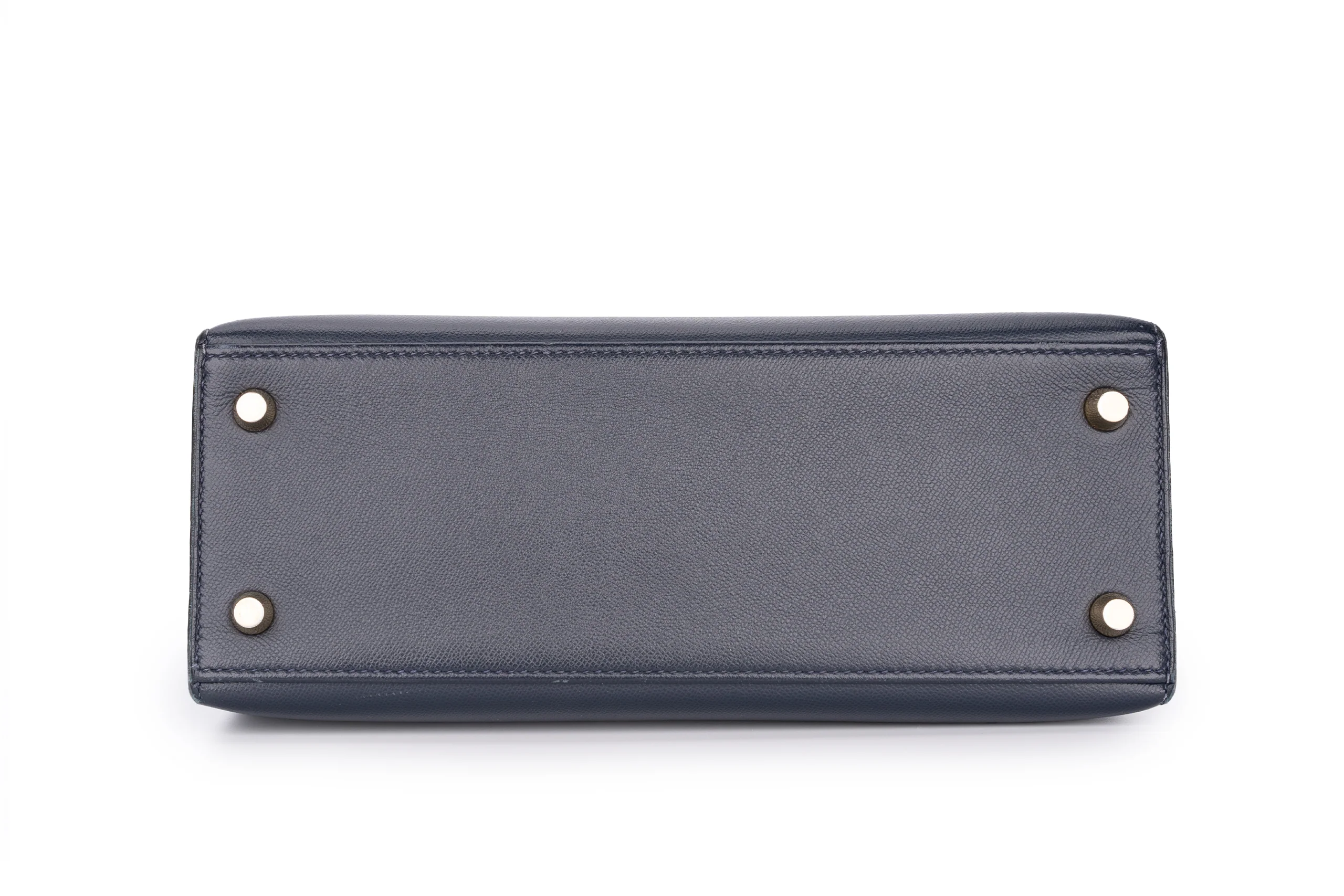 Hermès Kelly 25 Veau Togo Madame 2z Bleu Nuit GHW - Image 6
