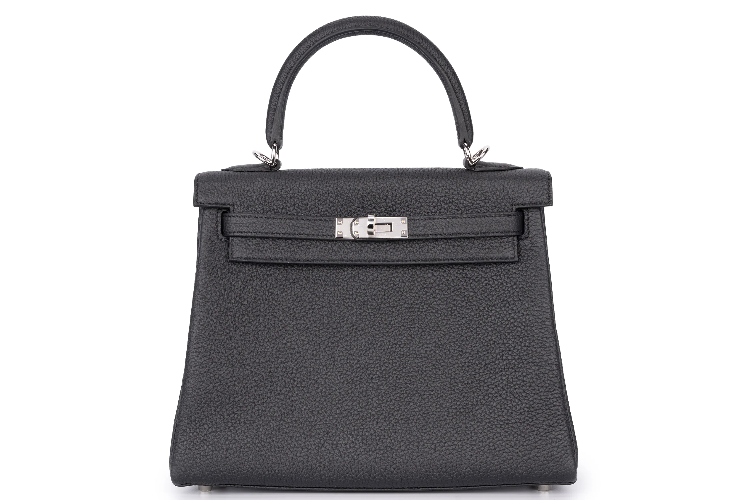 Hermès Kelly 25 Veau Togo Noir PHW