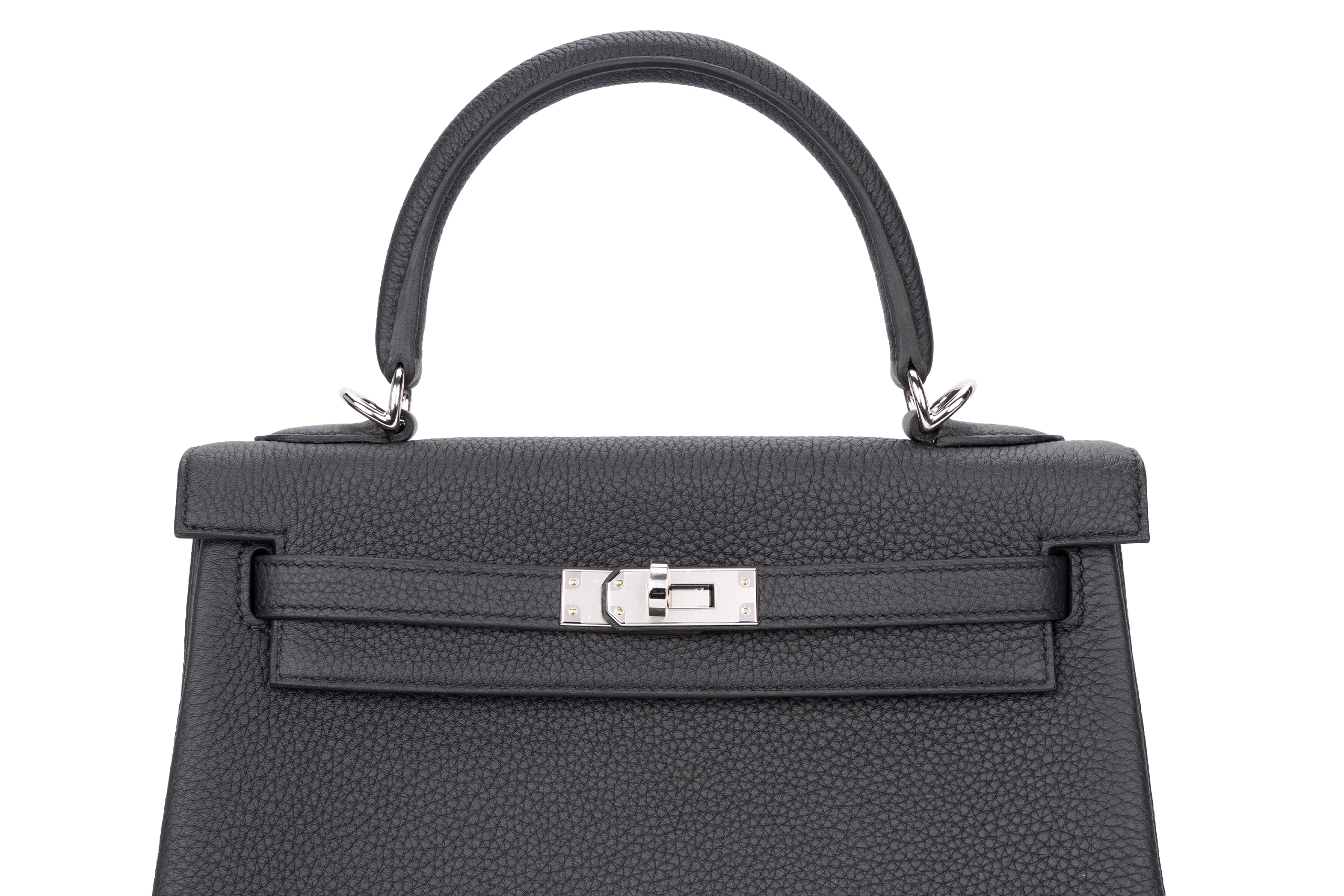 Hermès Kelly 25 Veau Togo Noir PHW - Image 7