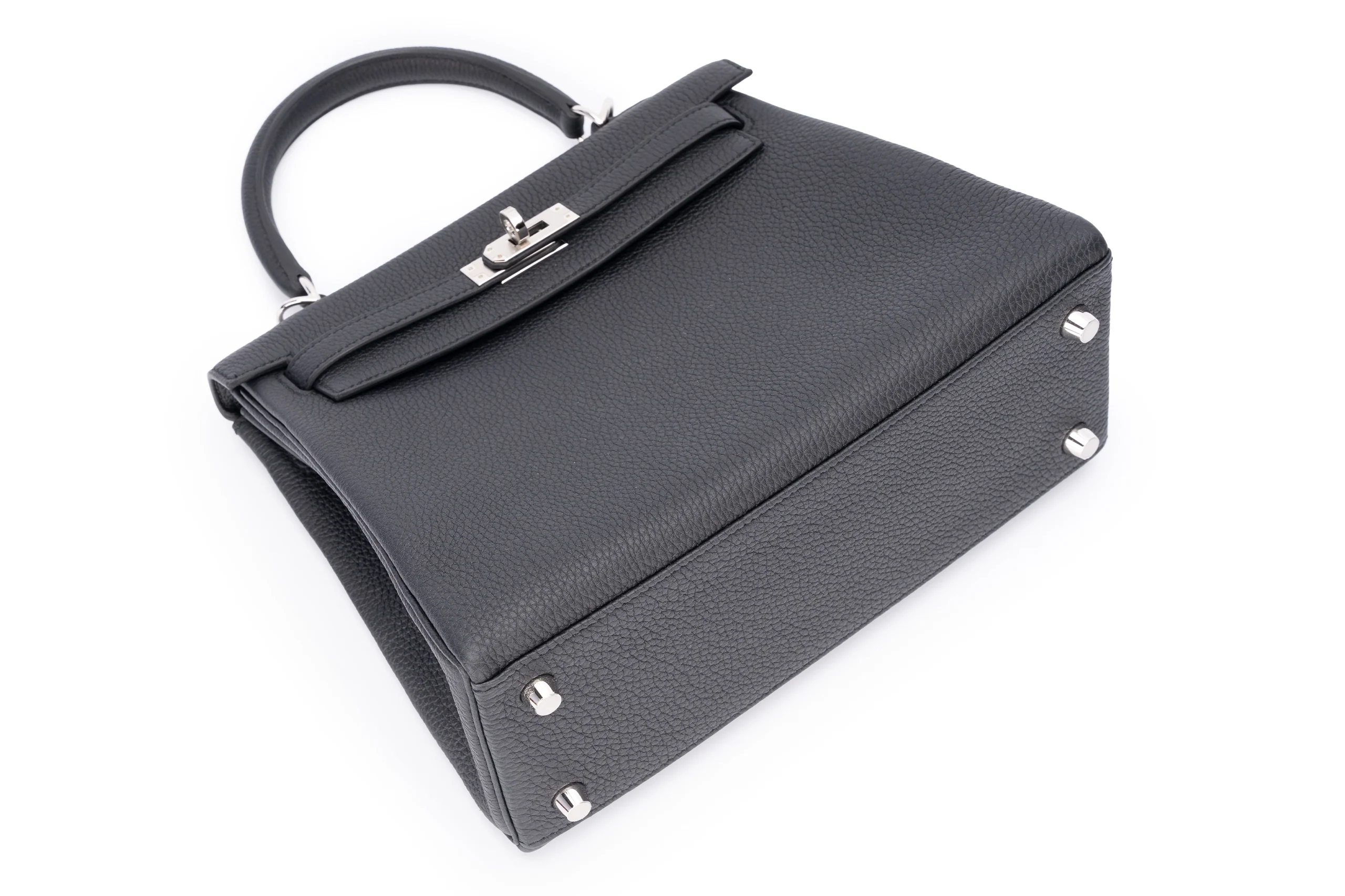 Hermès Kelly 25 Veau Togo Noir PHW - Image 9