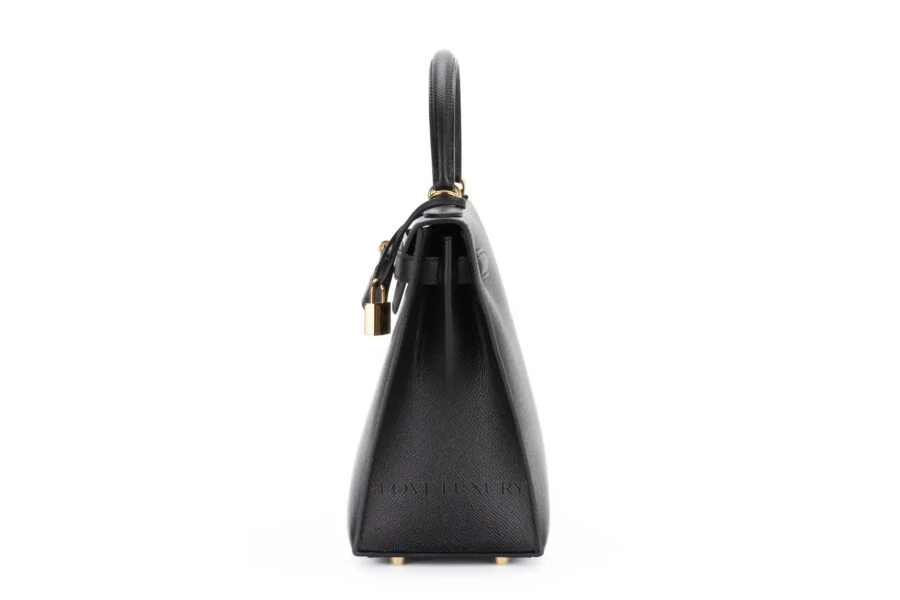 Hermès Kelly 28 Black Epsom Sellier Ghw - Image 3