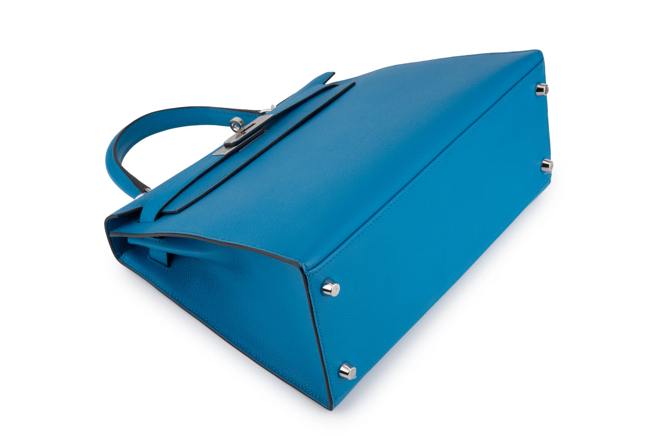 Hermès Kelly 28	Epsom	Bleu Tie	PHW - Image 12