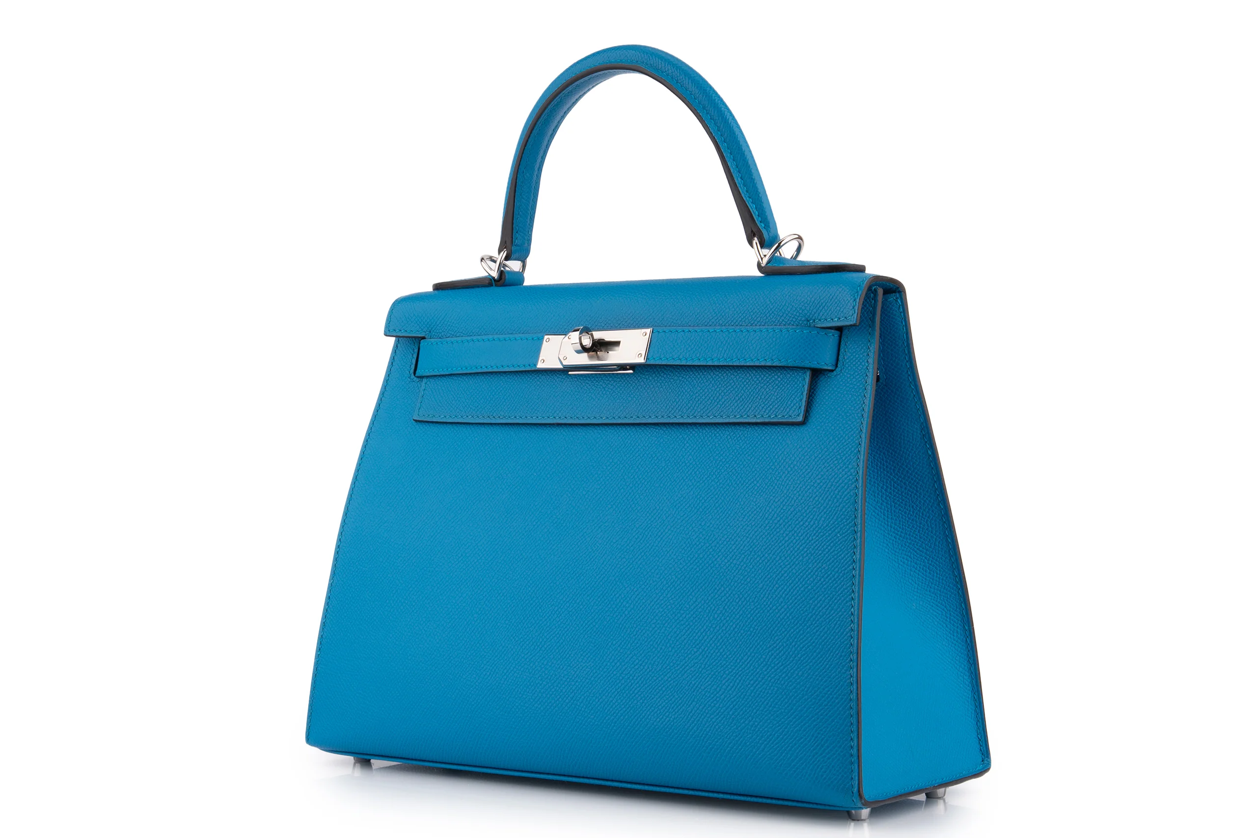 Hermès Kelly 28	Epsom	Bleu Tie	PHW - Image 2