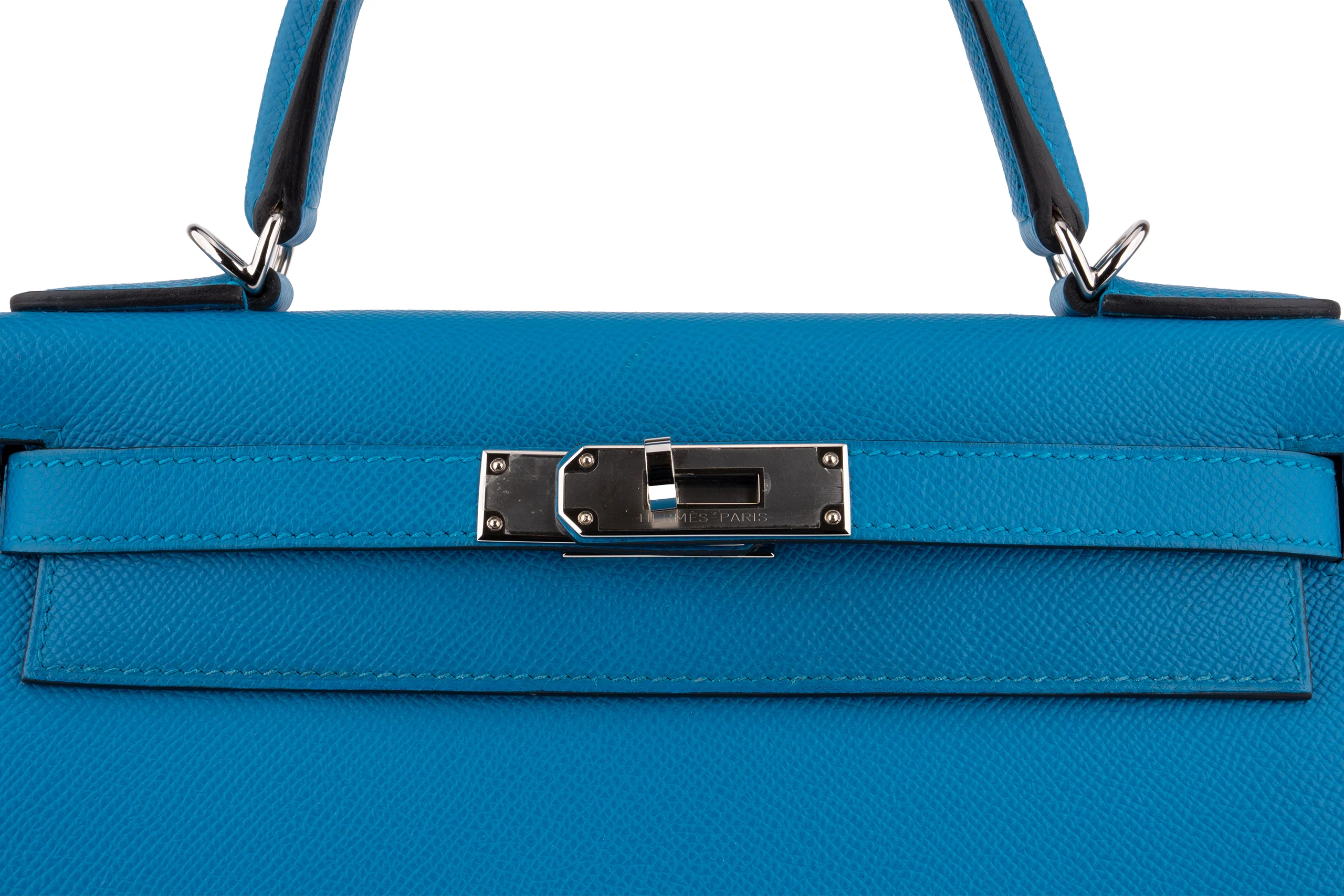Hermès Kelly 28	Epsom	Bleu Tie	PHW - Image 7