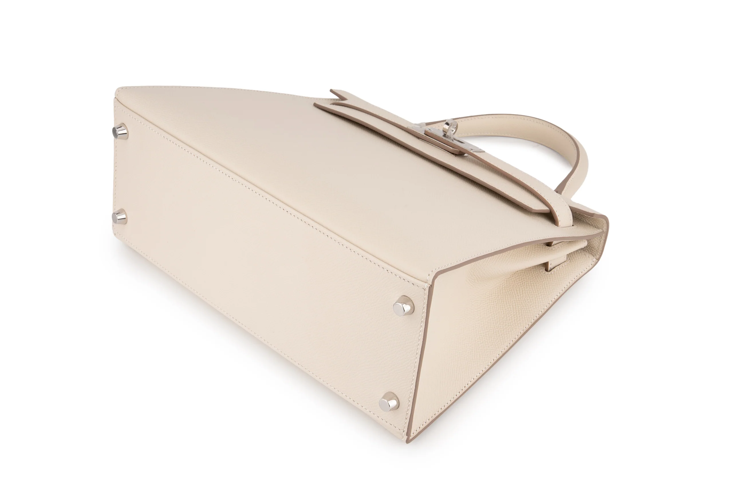 Hermès Kelly 28 		Epsom 	Craie 	PHW - Image 11