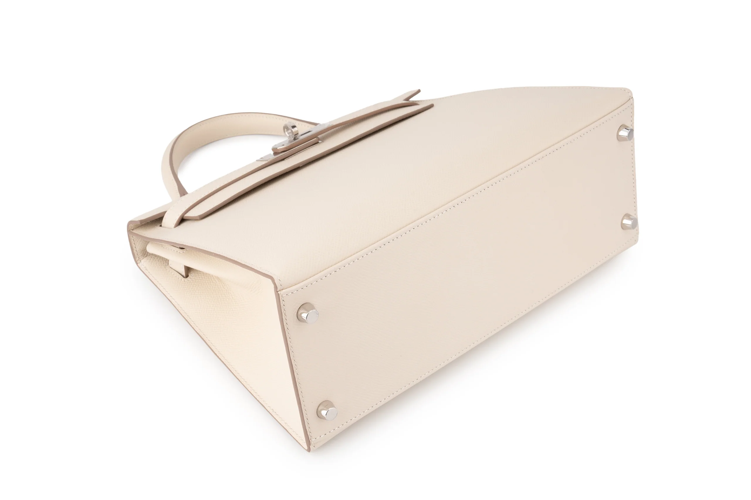 Hermès Kelly 28 		Epsom 	Craie 	PHW - Image 12