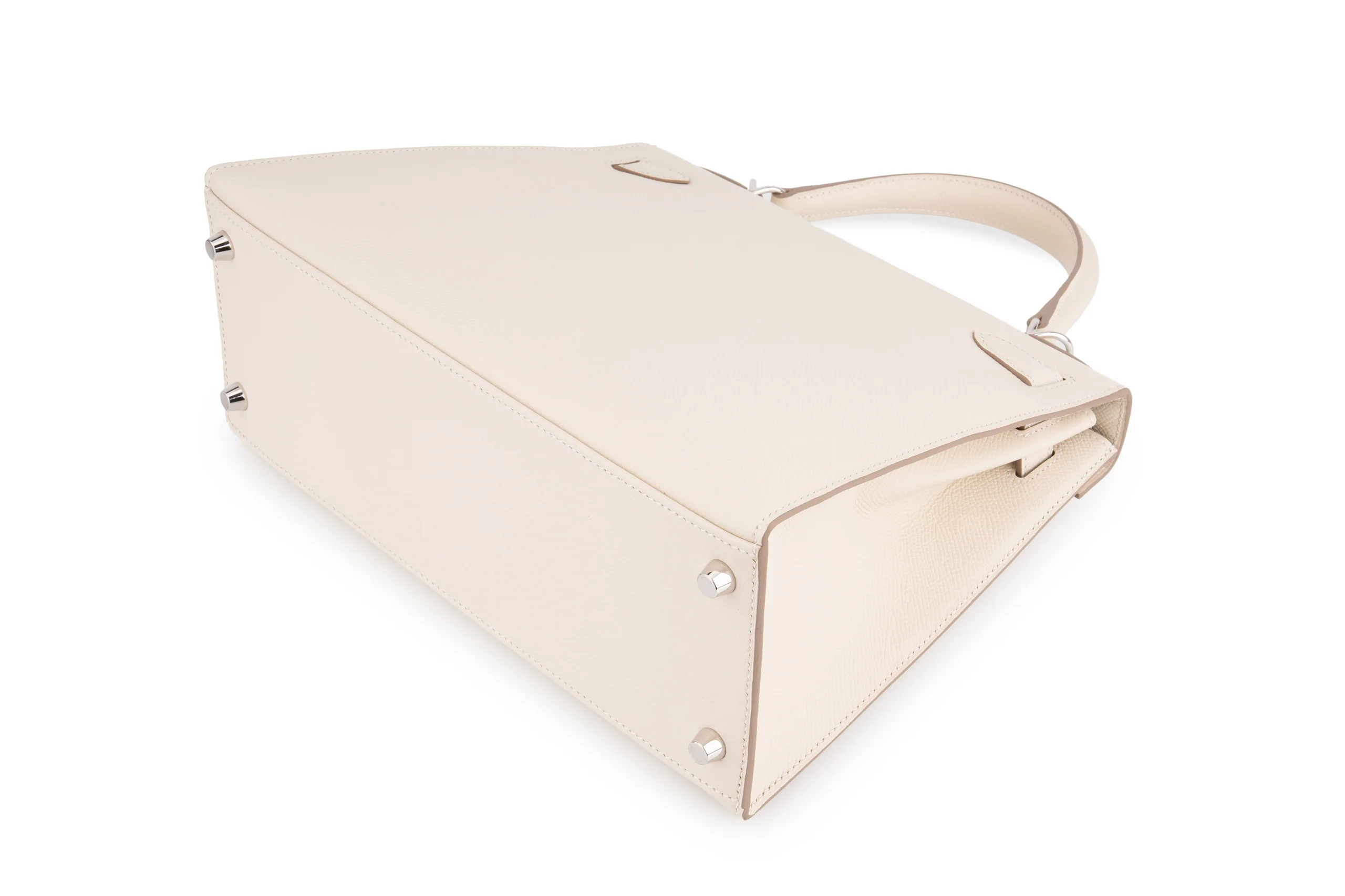 Hermès Kelly 28 		Epsom 	Craie 	PHW - Image 13
